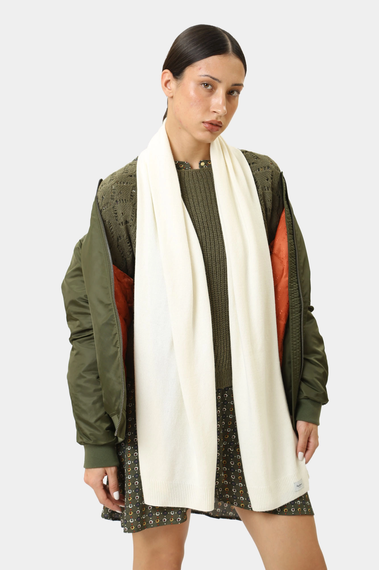 PL060200 Шарф Pepe Jeans Белый