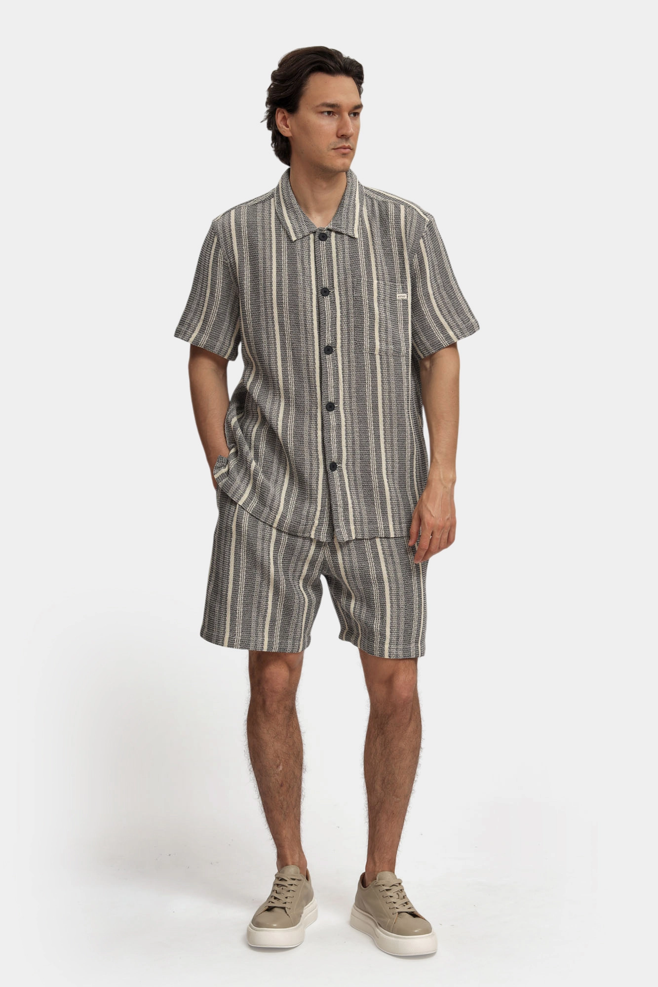 1016475 Рубашка Mustang Серый