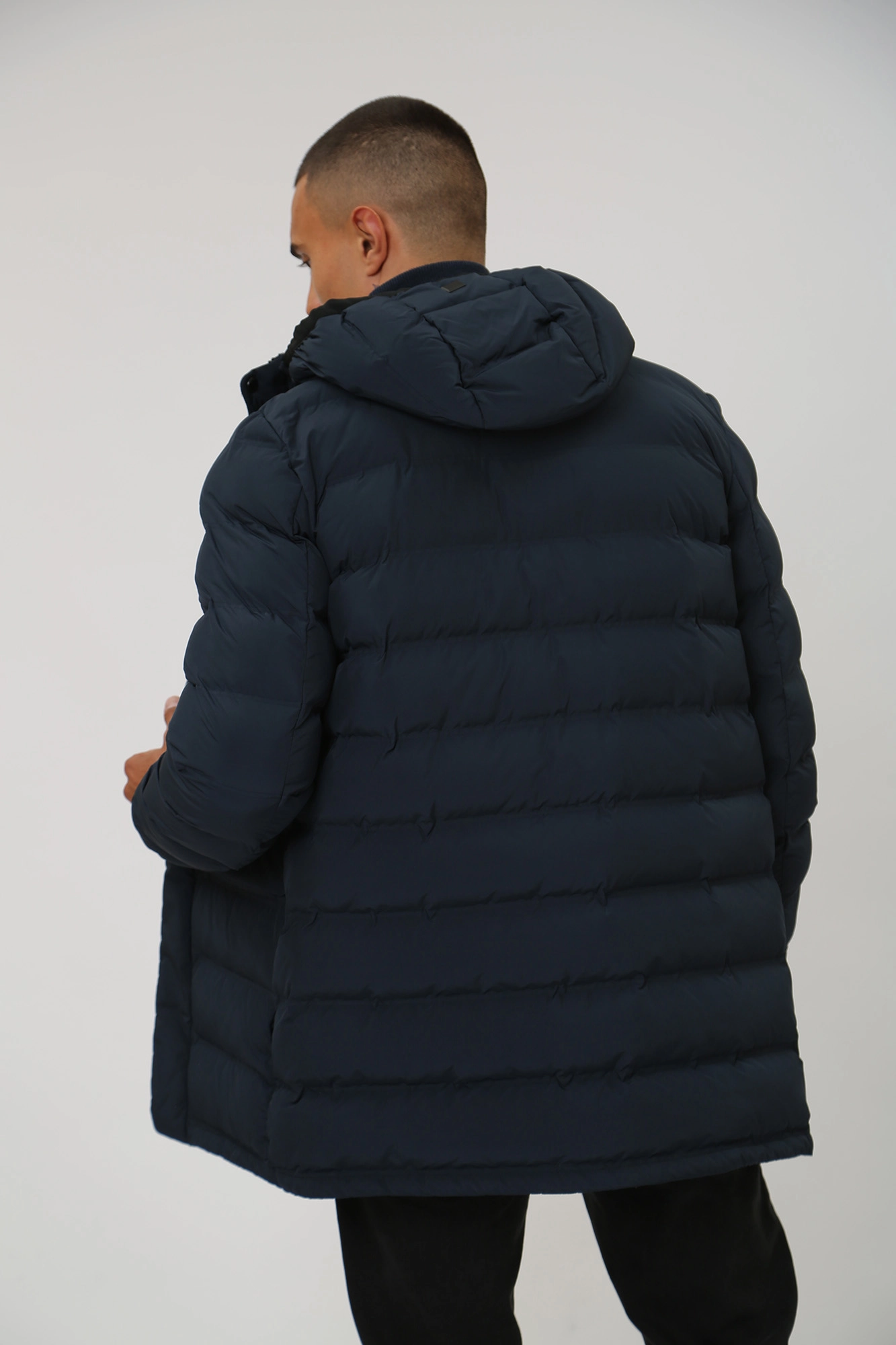 M3628LT2961F1 Пуховик удлиненный Geox Синий