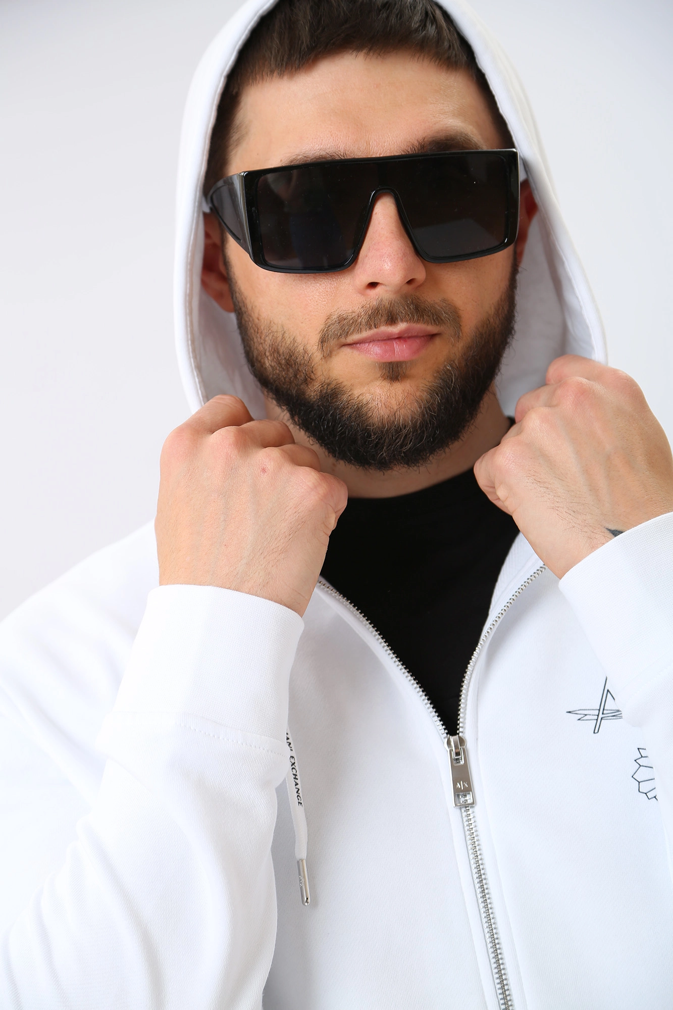 3RZMAP_ZJTDZ Толстовка с капюшоном Armani Exchange Белый