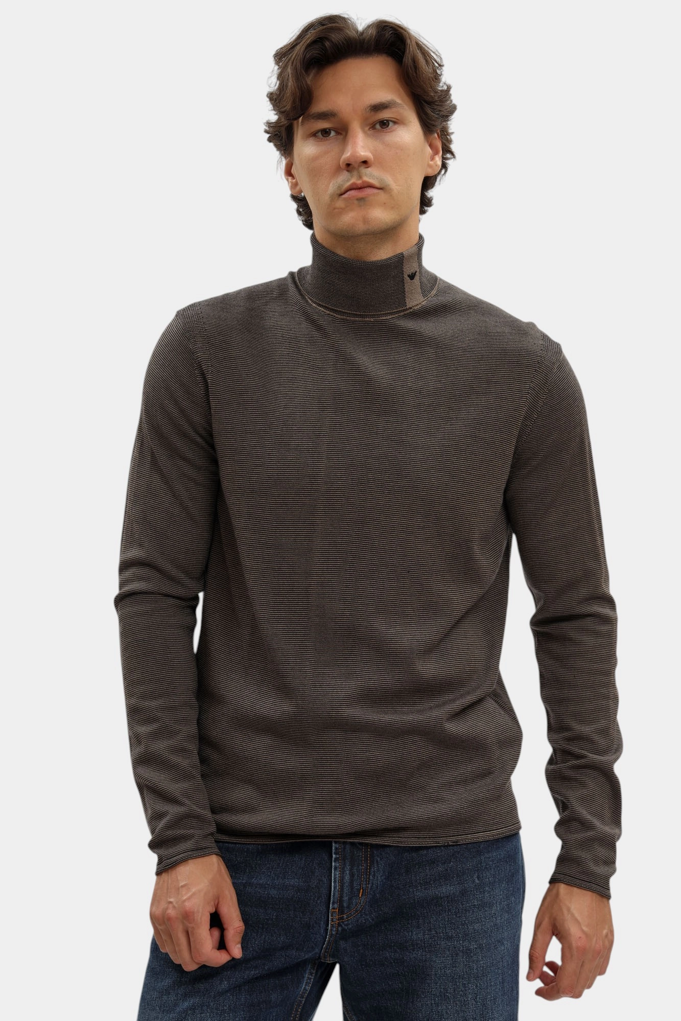 EM002025_ AF14195 Водолазка Emporio Armani Коричневый