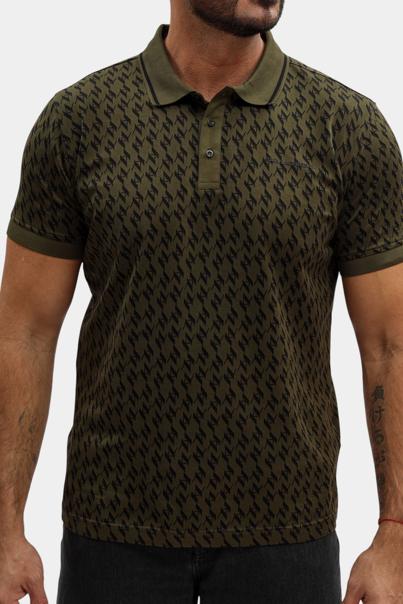 554203_745007 Поло с коротким рукавом Karl Lagerfeld Черный