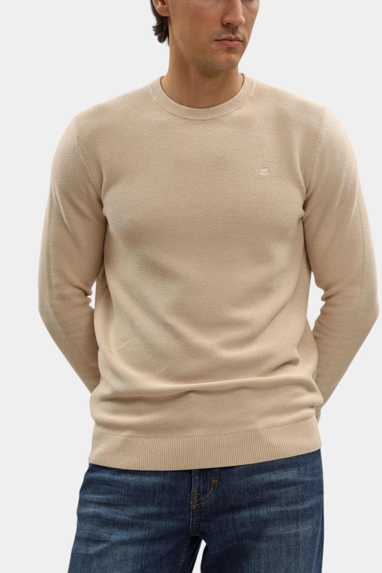 1016844 Джемпер Mustang Бежевый