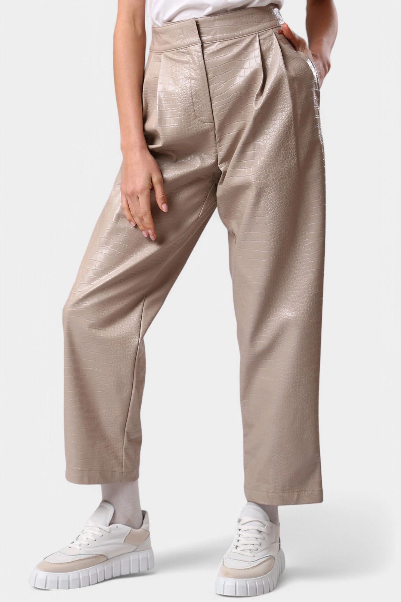 6LYP15_YN4HZ брюки кожаные armani exchange 