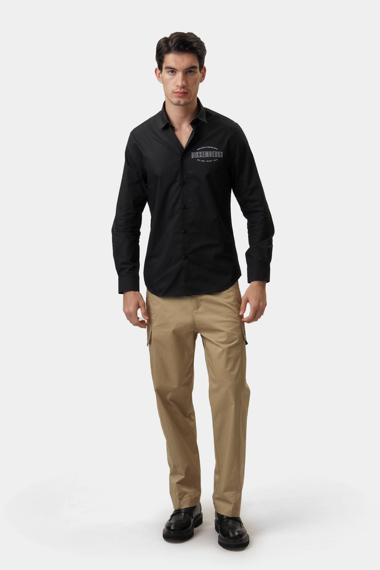 BMS0926 Рубашка Bikkembergs Черный
