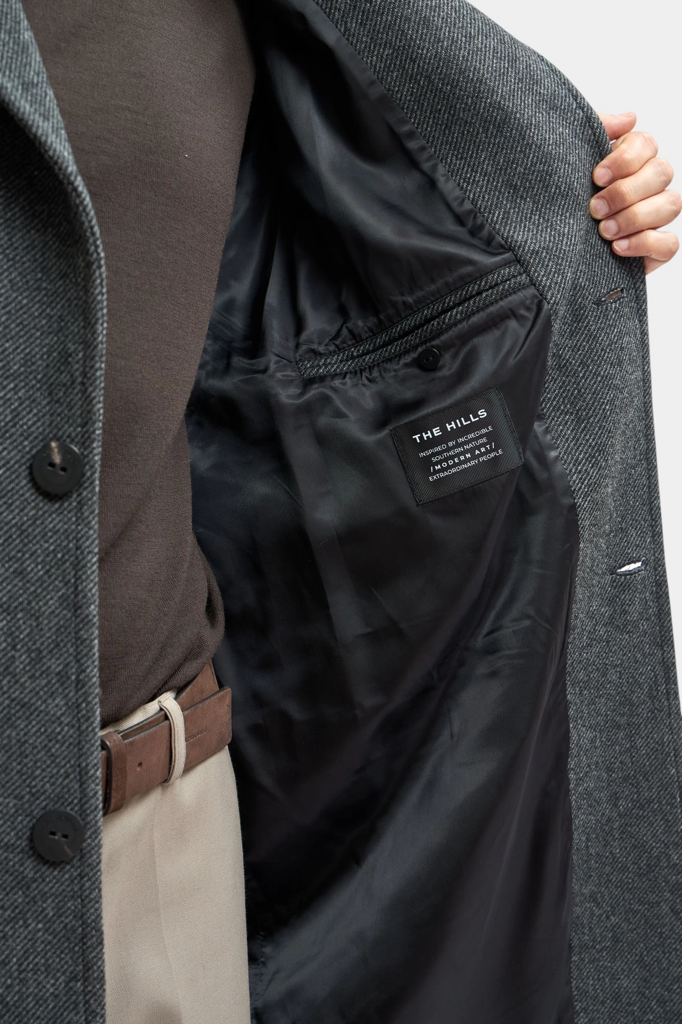 M-252-TH-56-2306 Пальто The Hills Черный