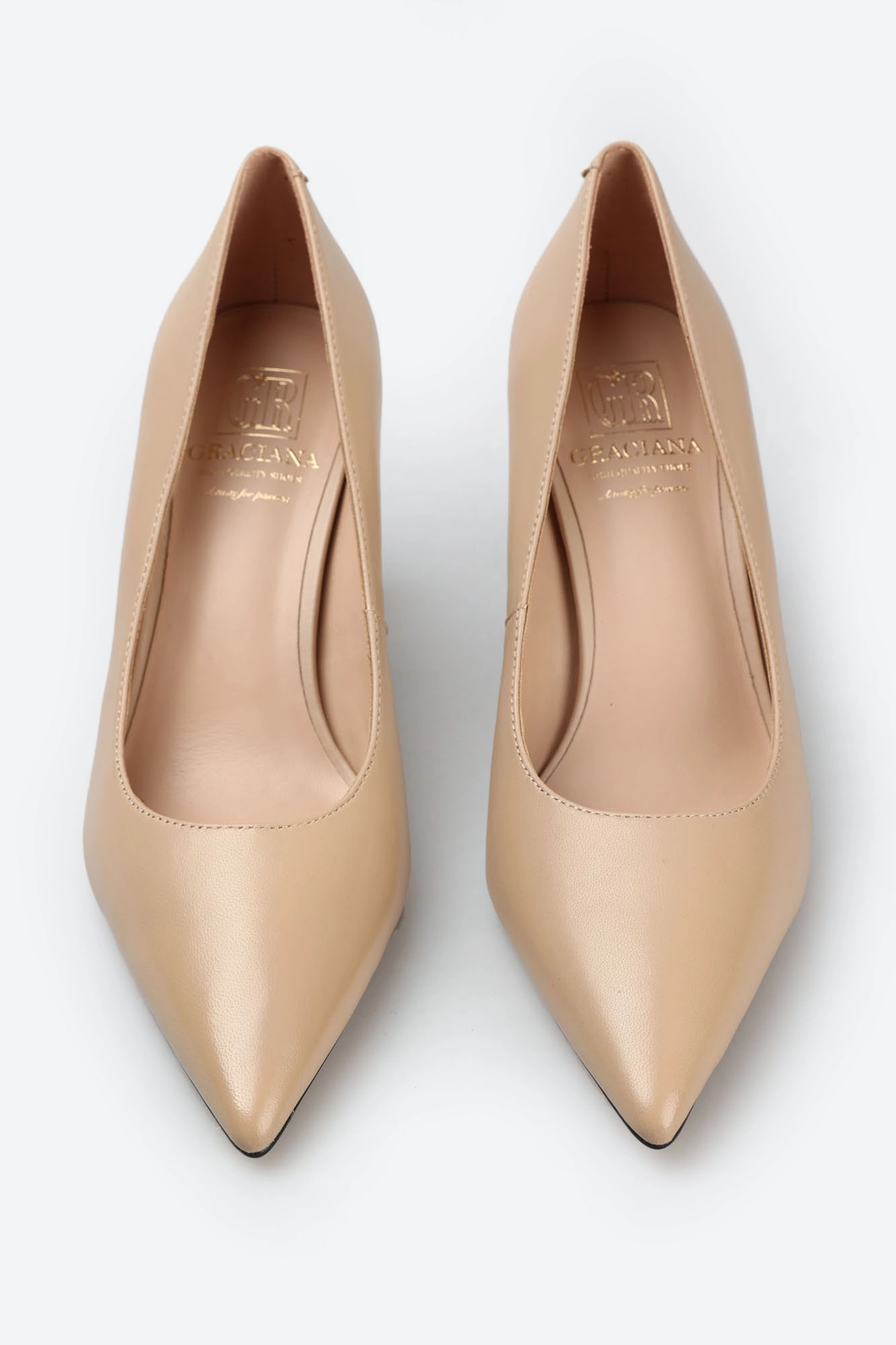 AM561-51 Лодочки Graciana Бежевый