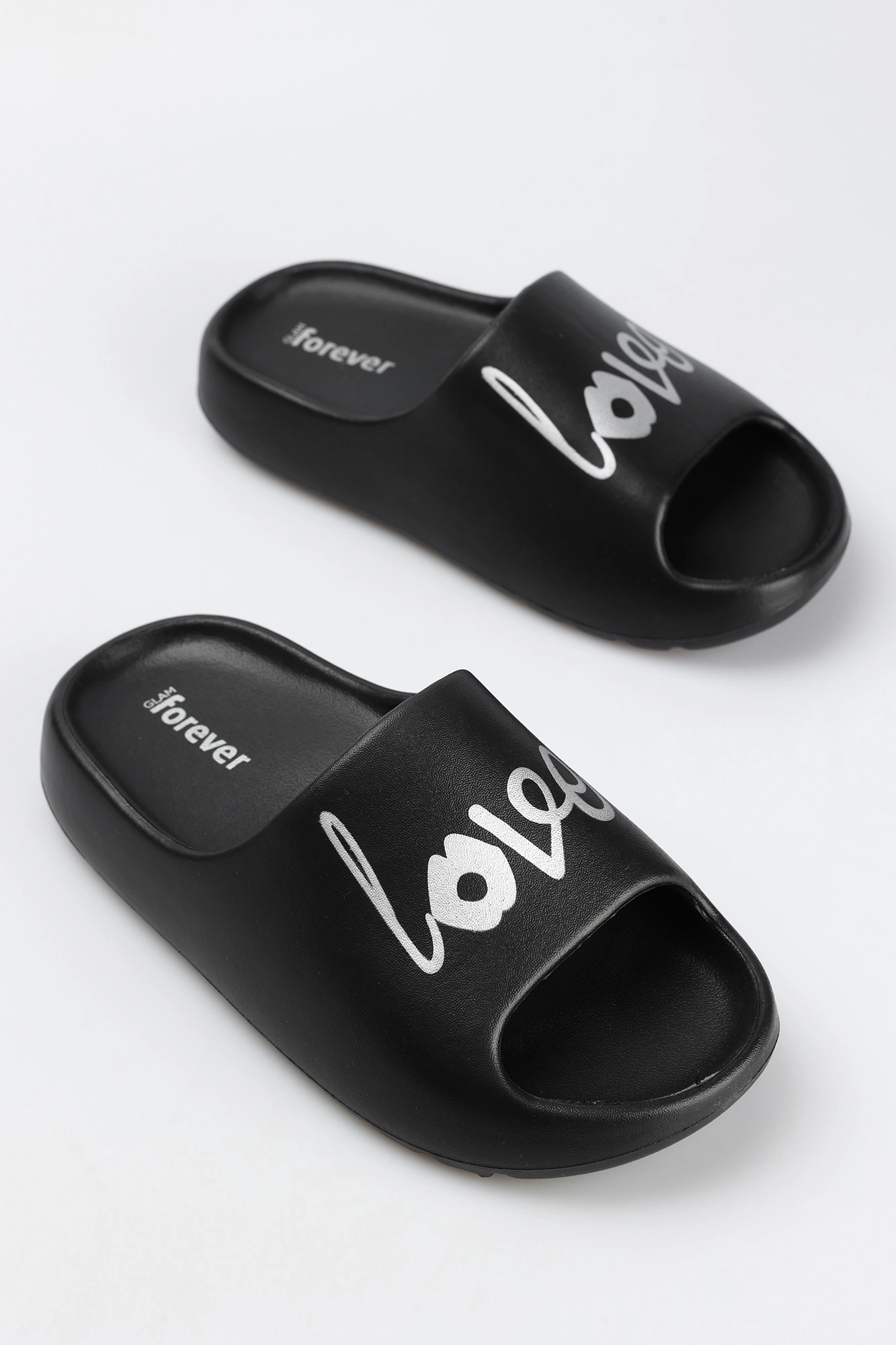 6213-231 Шлепки Glam forever Черный