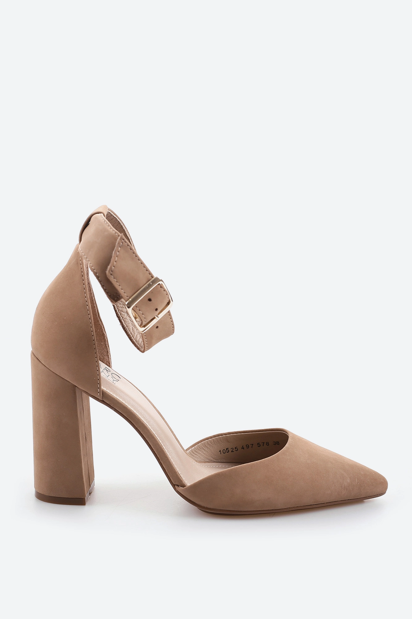 10525-497-578 Босоножки на каблуке Marc Cony Бежевый