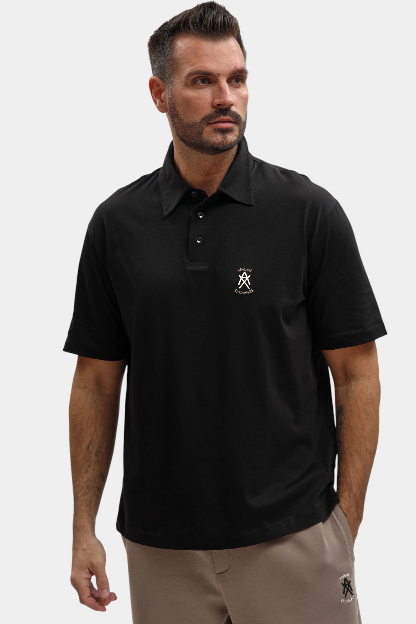 XM002209_AF10364 Поло Armani Exchange Черный