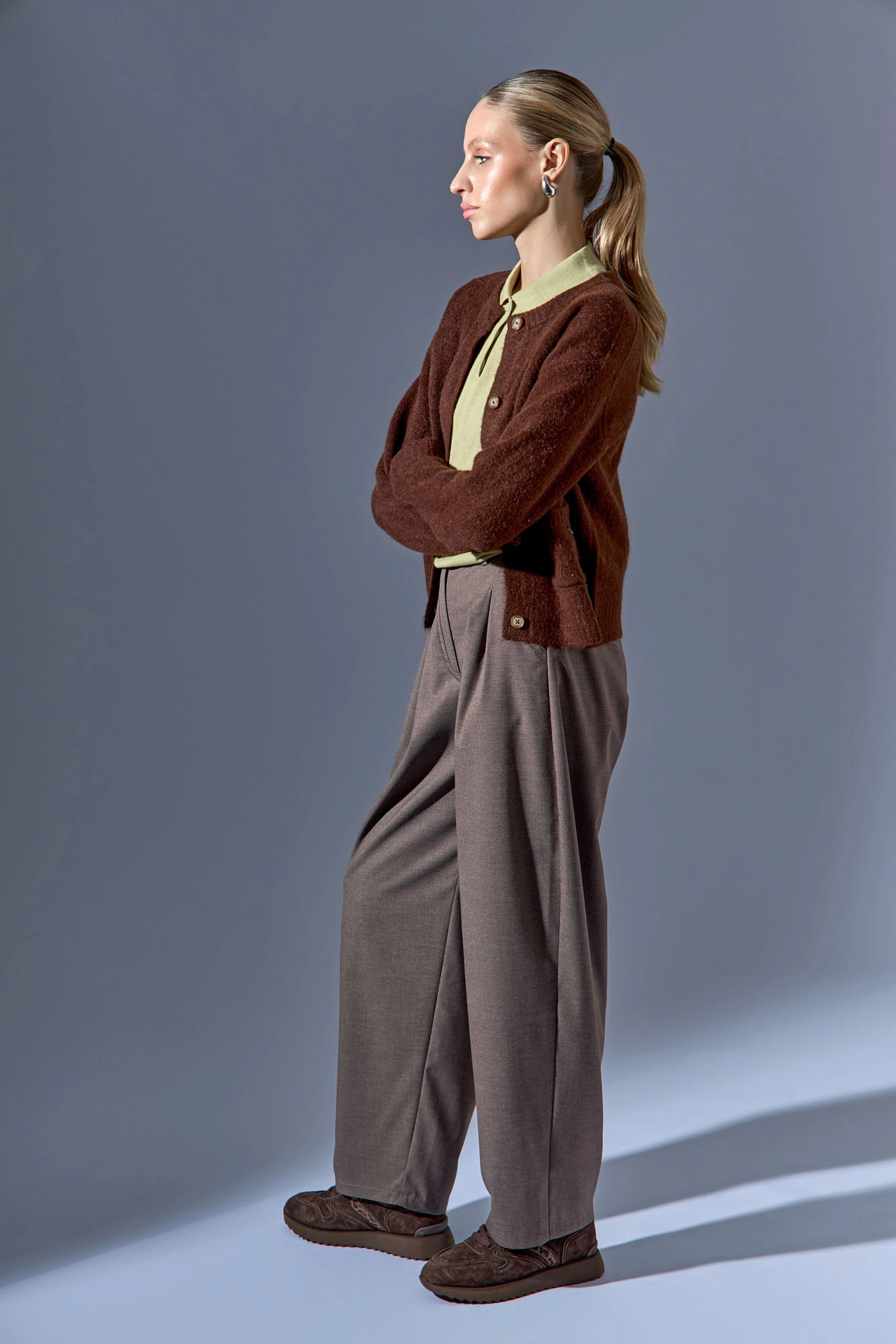 RP-QS633-B220 Кроссовки Red Pin Коричневый