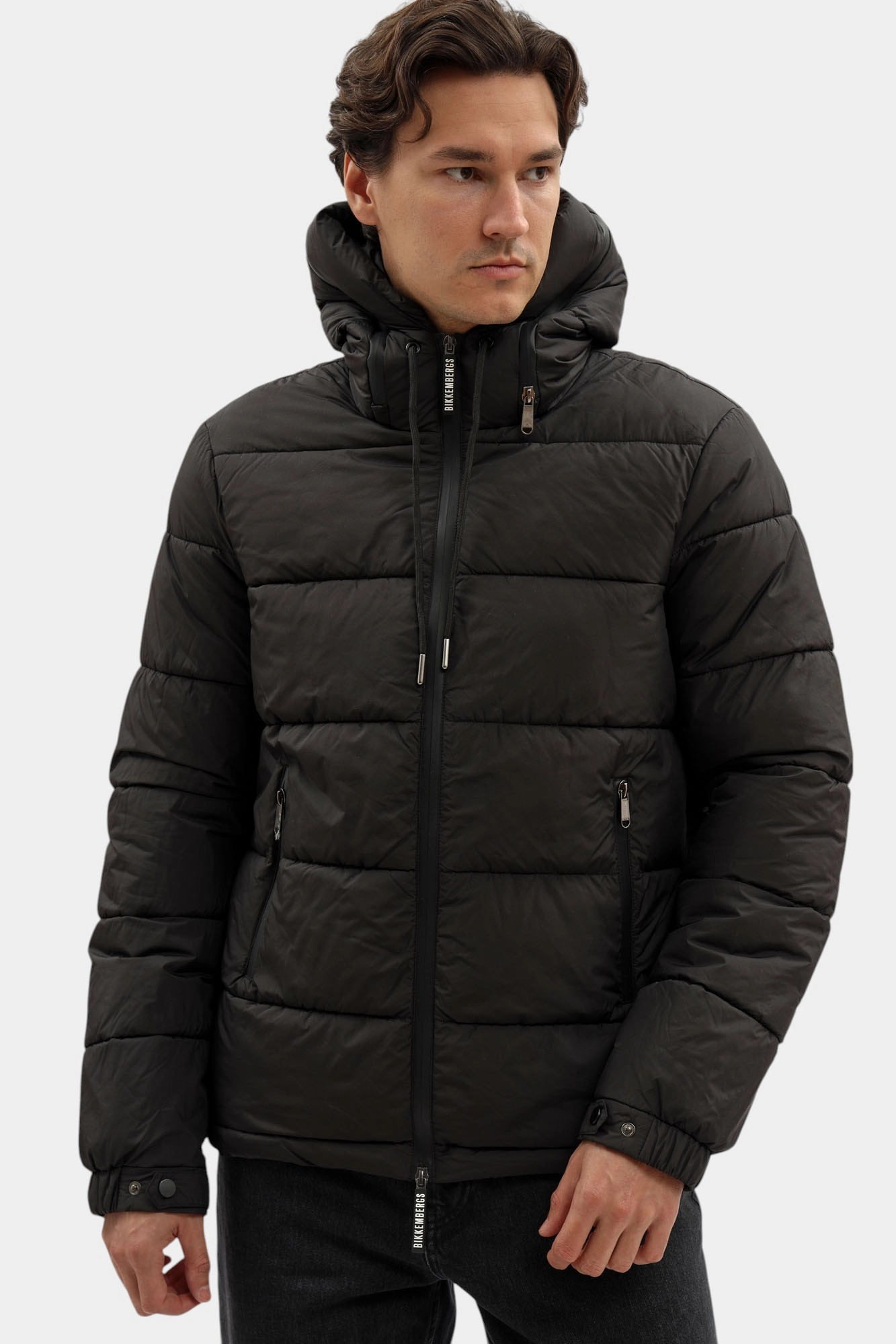 BMG1318 Пуховик Bikkembergs Черный