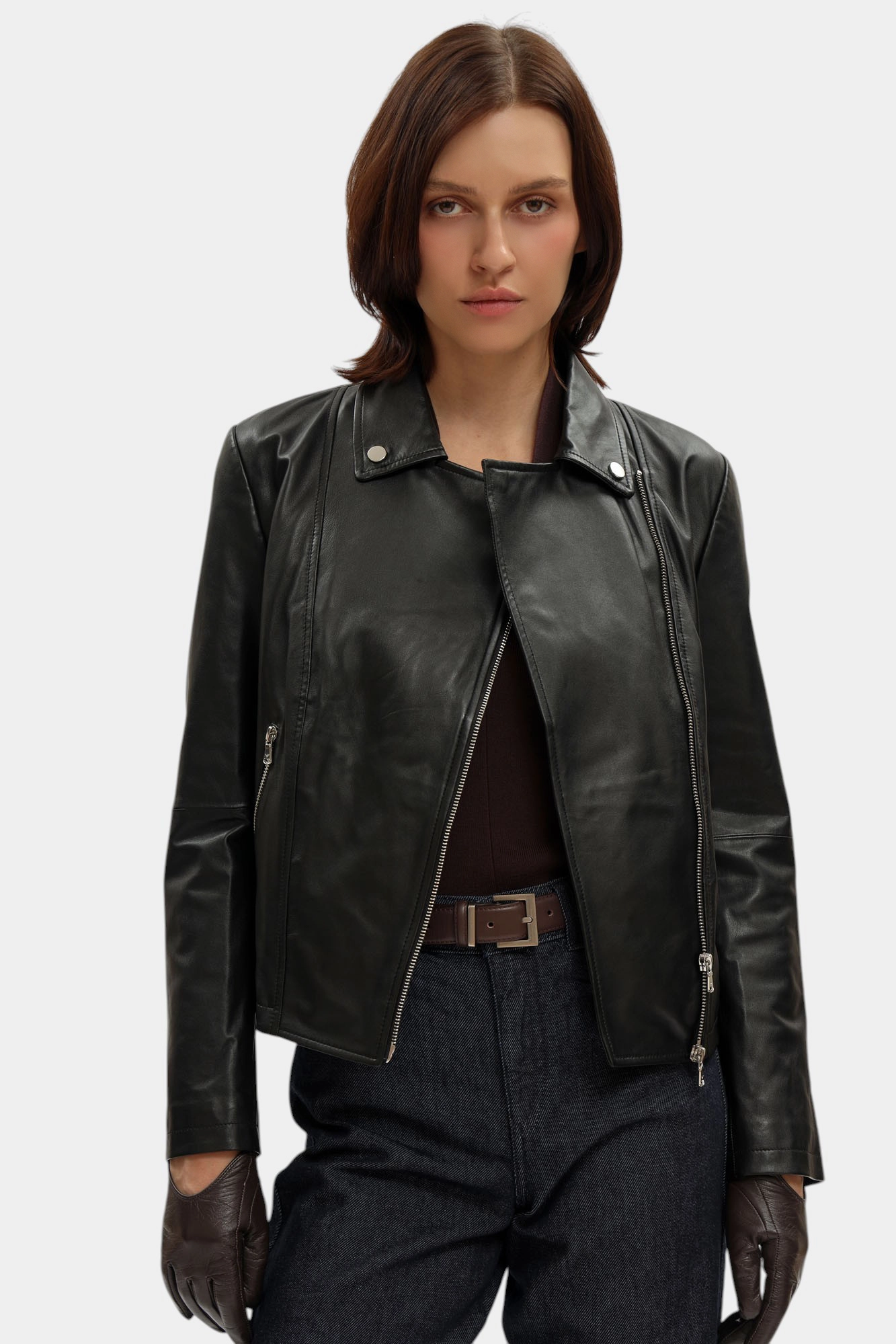 0NB60P_02P07 куртка кожаная emporio armani 