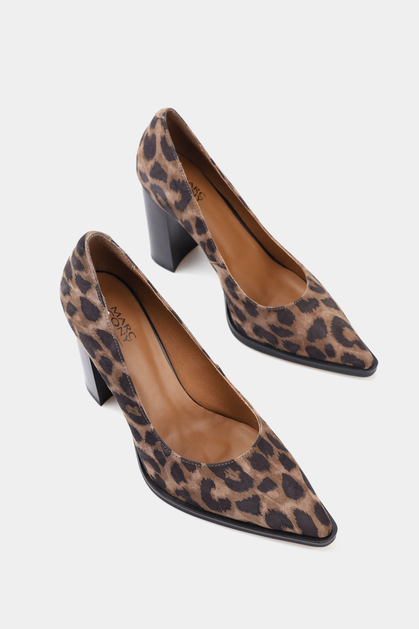 MC19783-WL/8 нат.кожа Туфли лодочки жен велюр кор. Туфли Marc Cony Коричневый