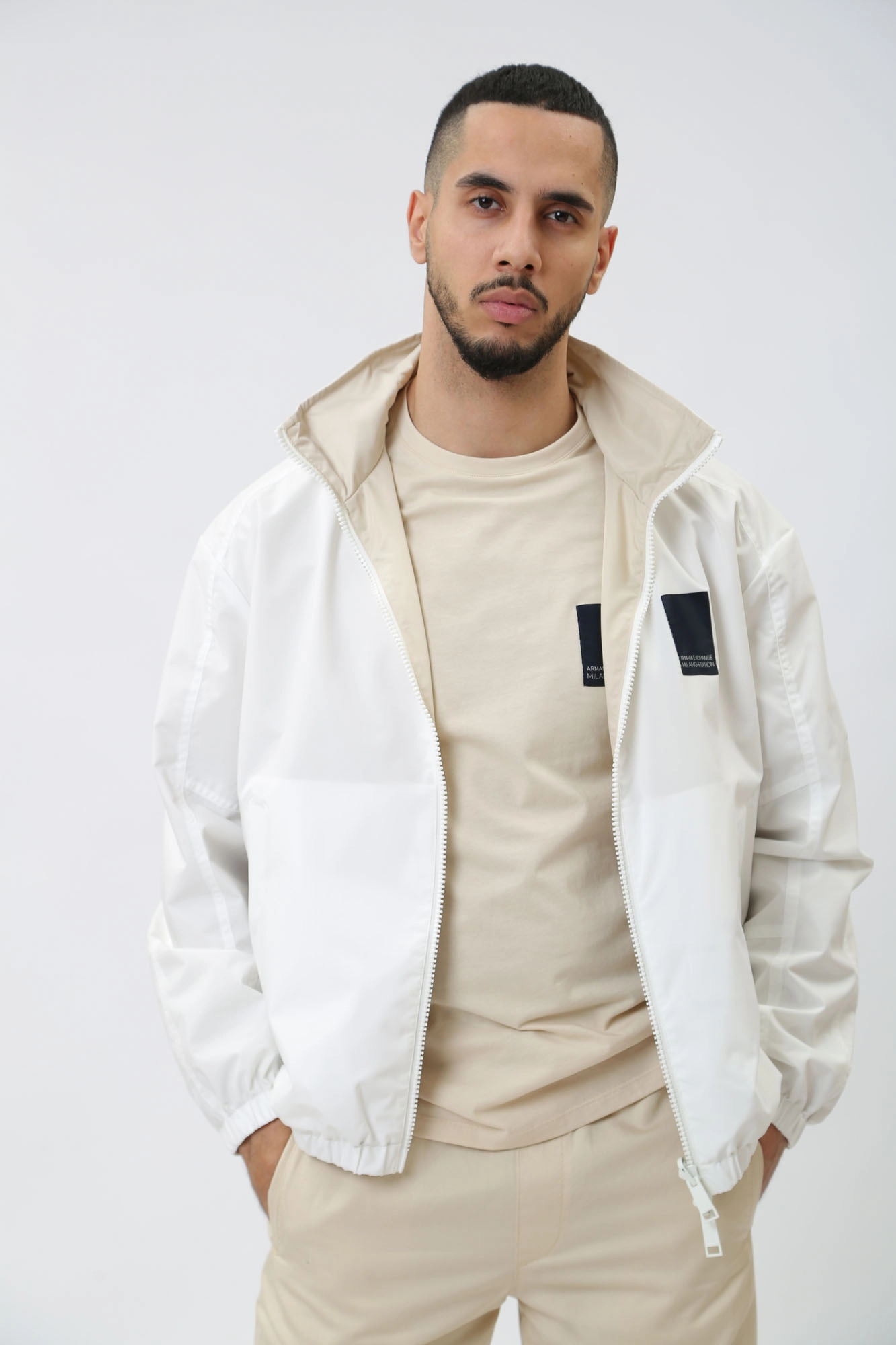 3DZB06_ZNB7Z Ветровка двусторонняя Armani Exchange Белый