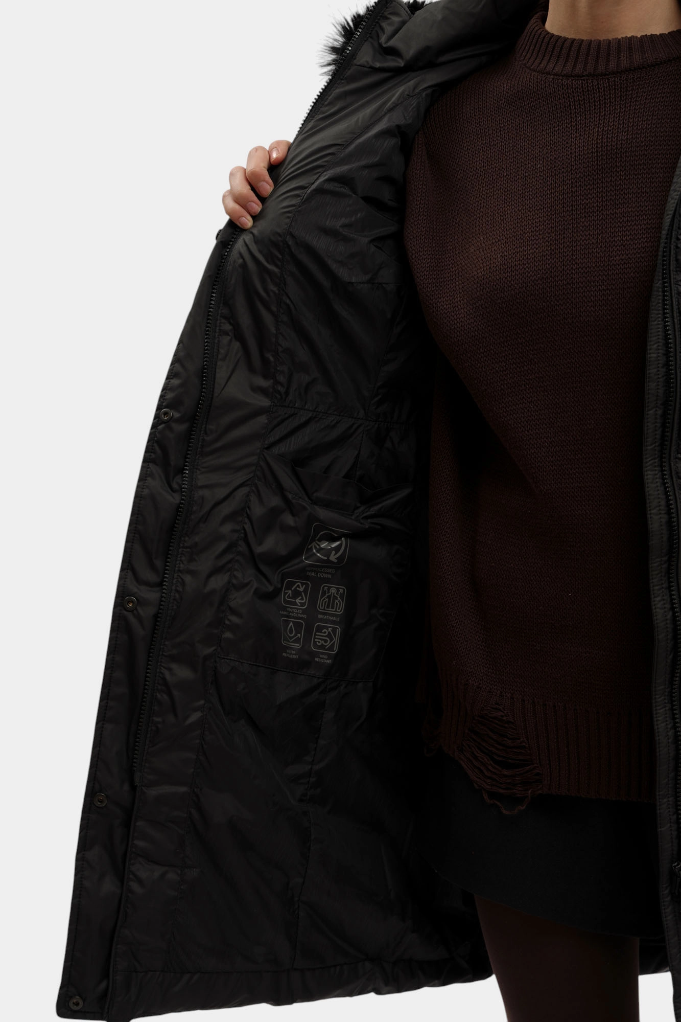 W5626FT3152F пальто утеплённое geox