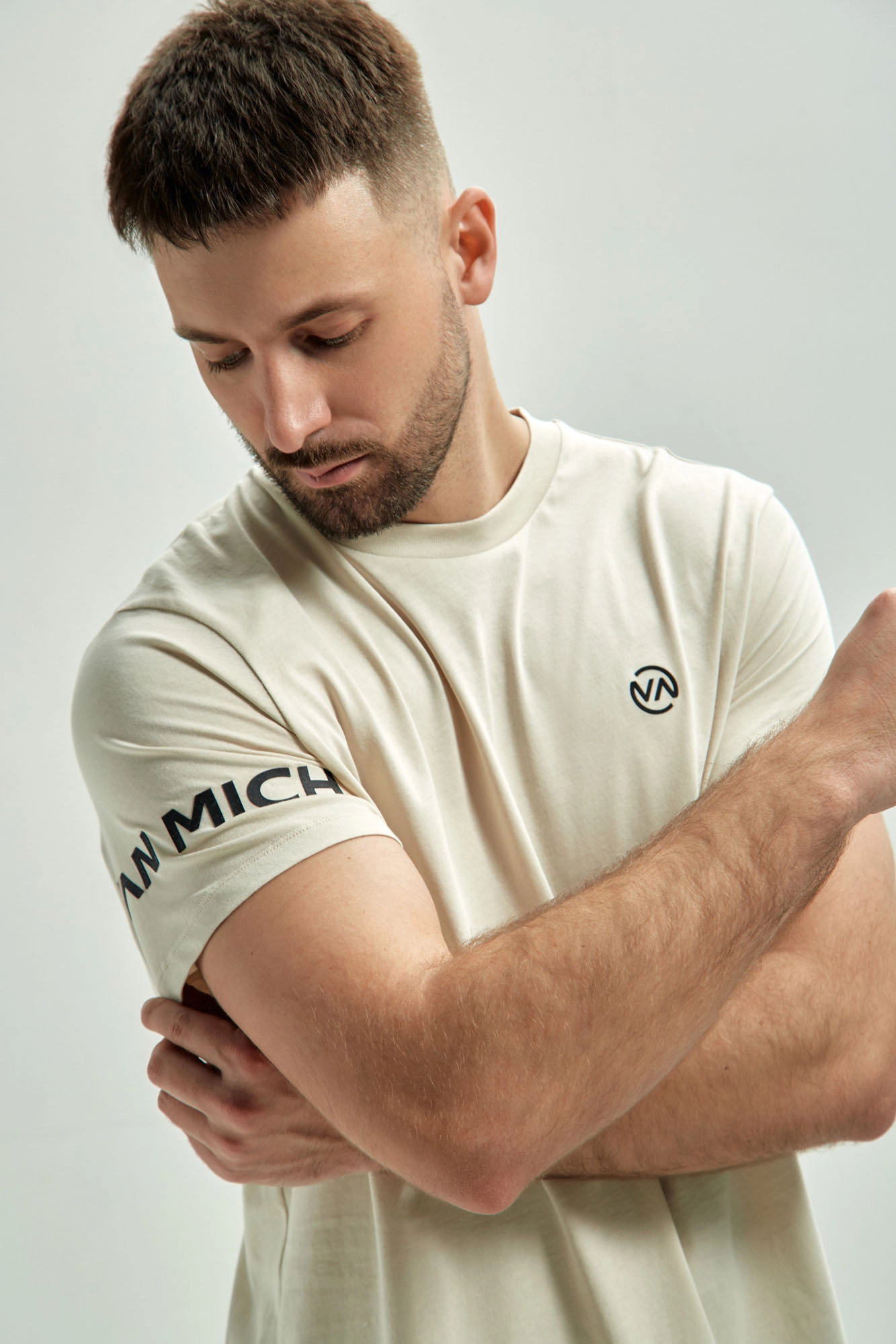 VM-ERK-22-068 Футболка Van Mich Бежевый