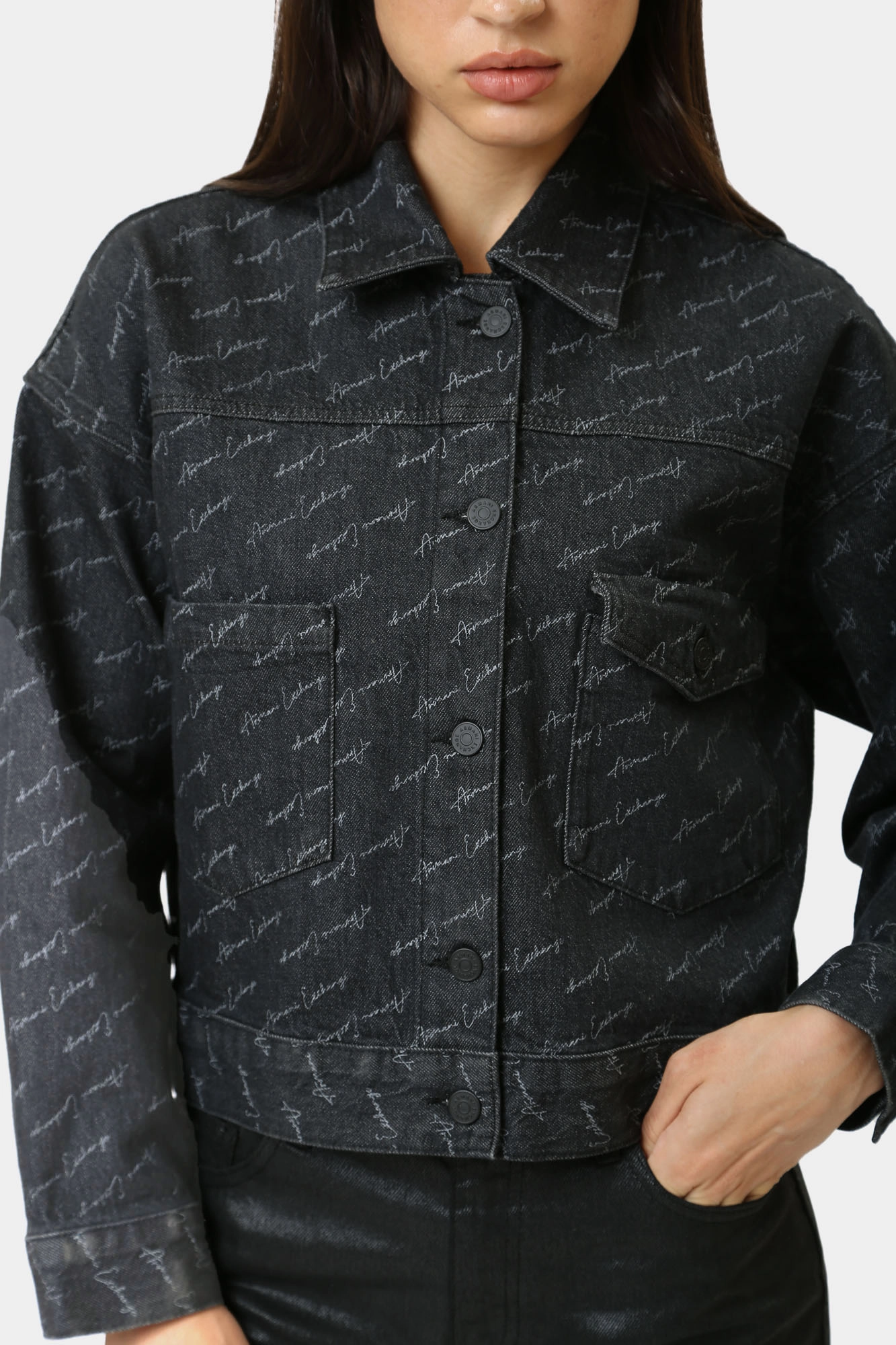 6DYB20_Y18BZ_42AC куртка джинсовая armani exchange 