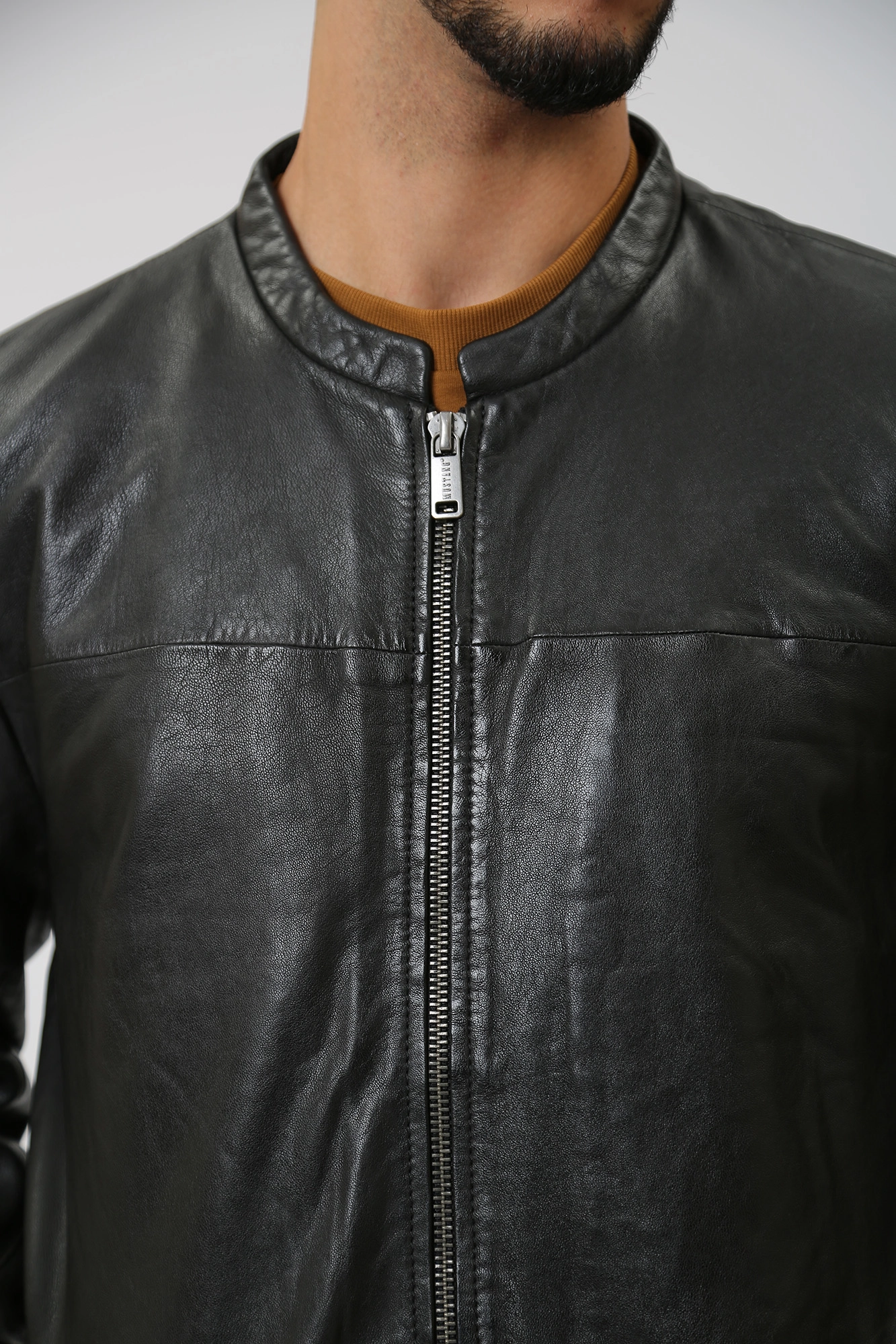 MU-M232-89-1000 Куртка кожаная Mustang Черный