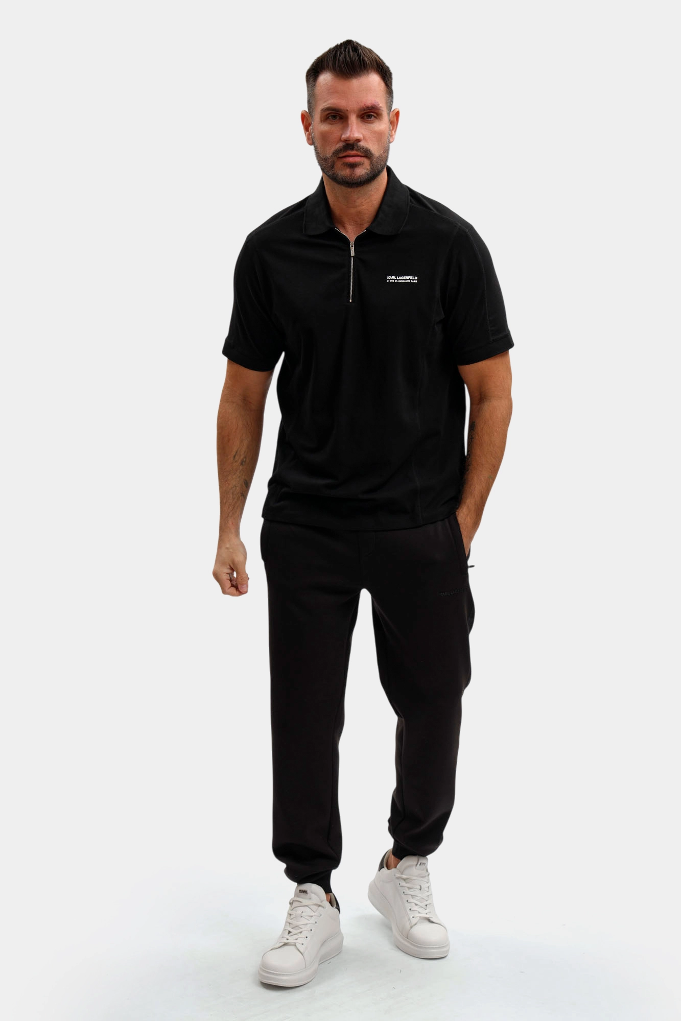 561221_745017 Поло Karl Lagerfeld Черный