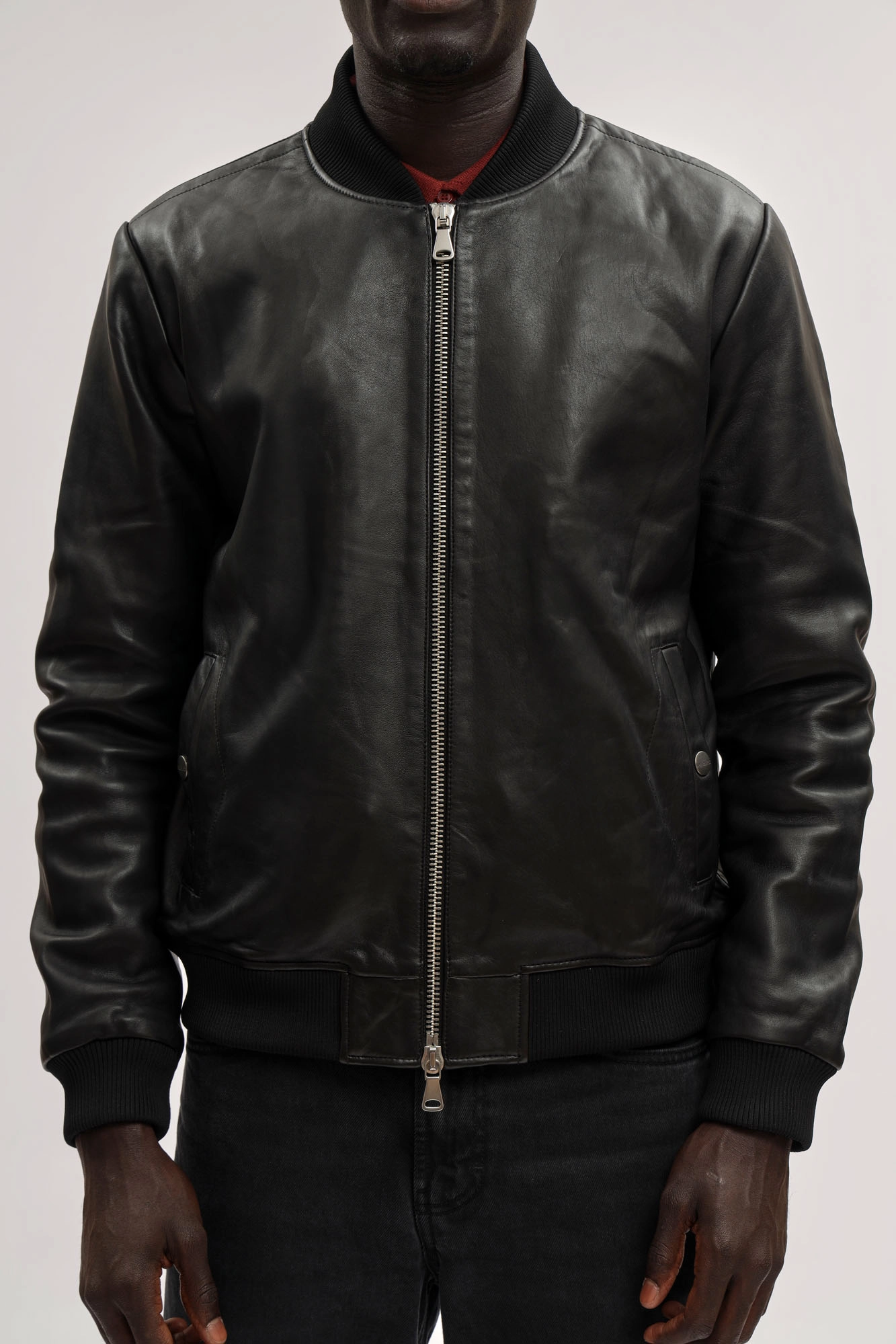 BML1031 Куртка кожаная Bikkembergs Черный