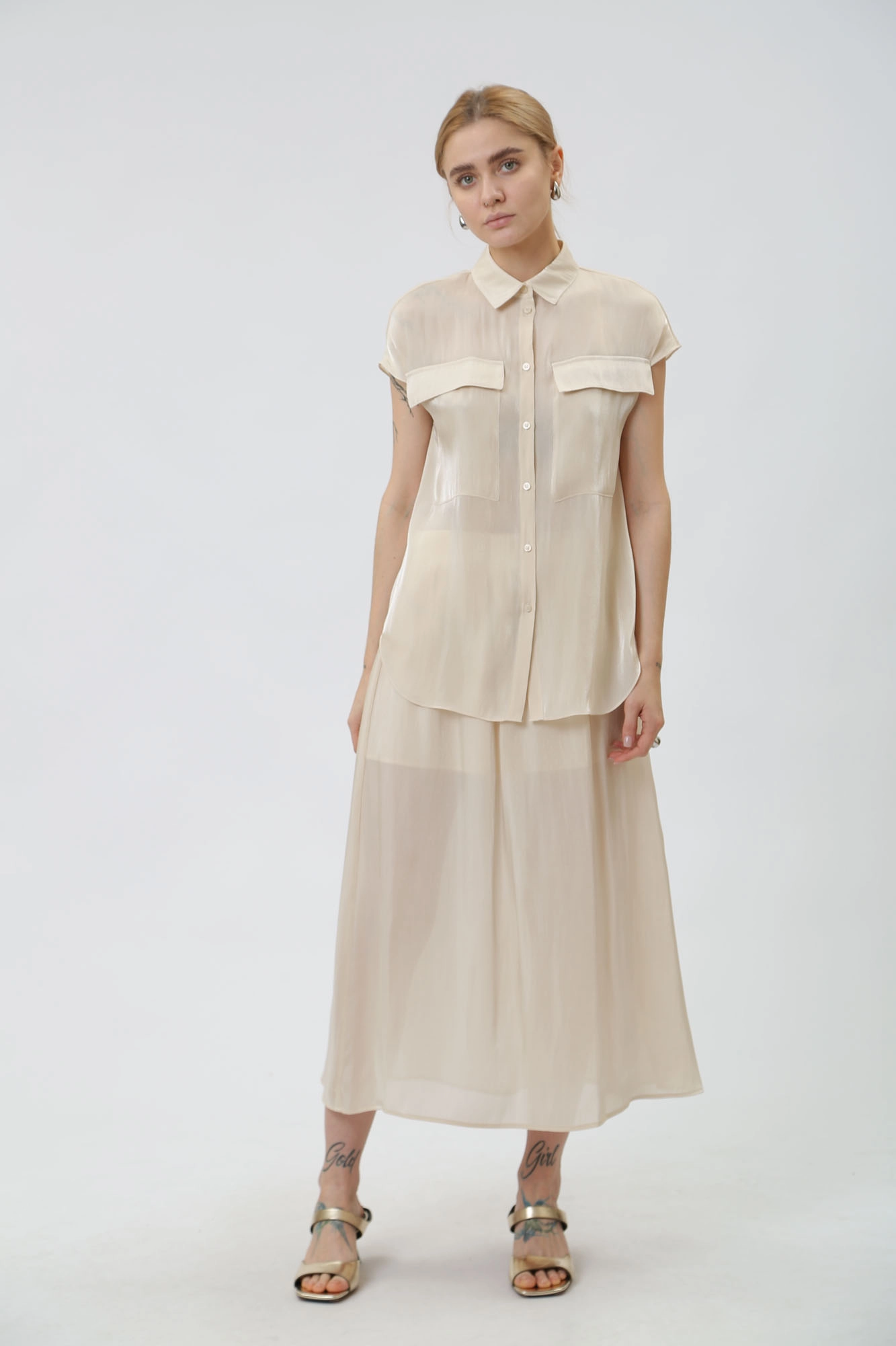 3DYC19_YNUUZ блузка armani exchange 