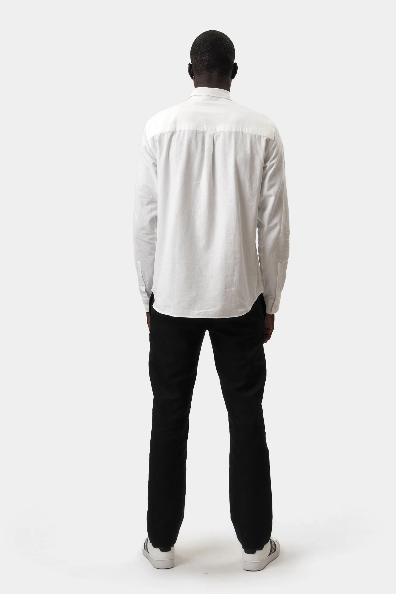 BMS0785L Сорочка льняная д/р Bikkembergs Белый