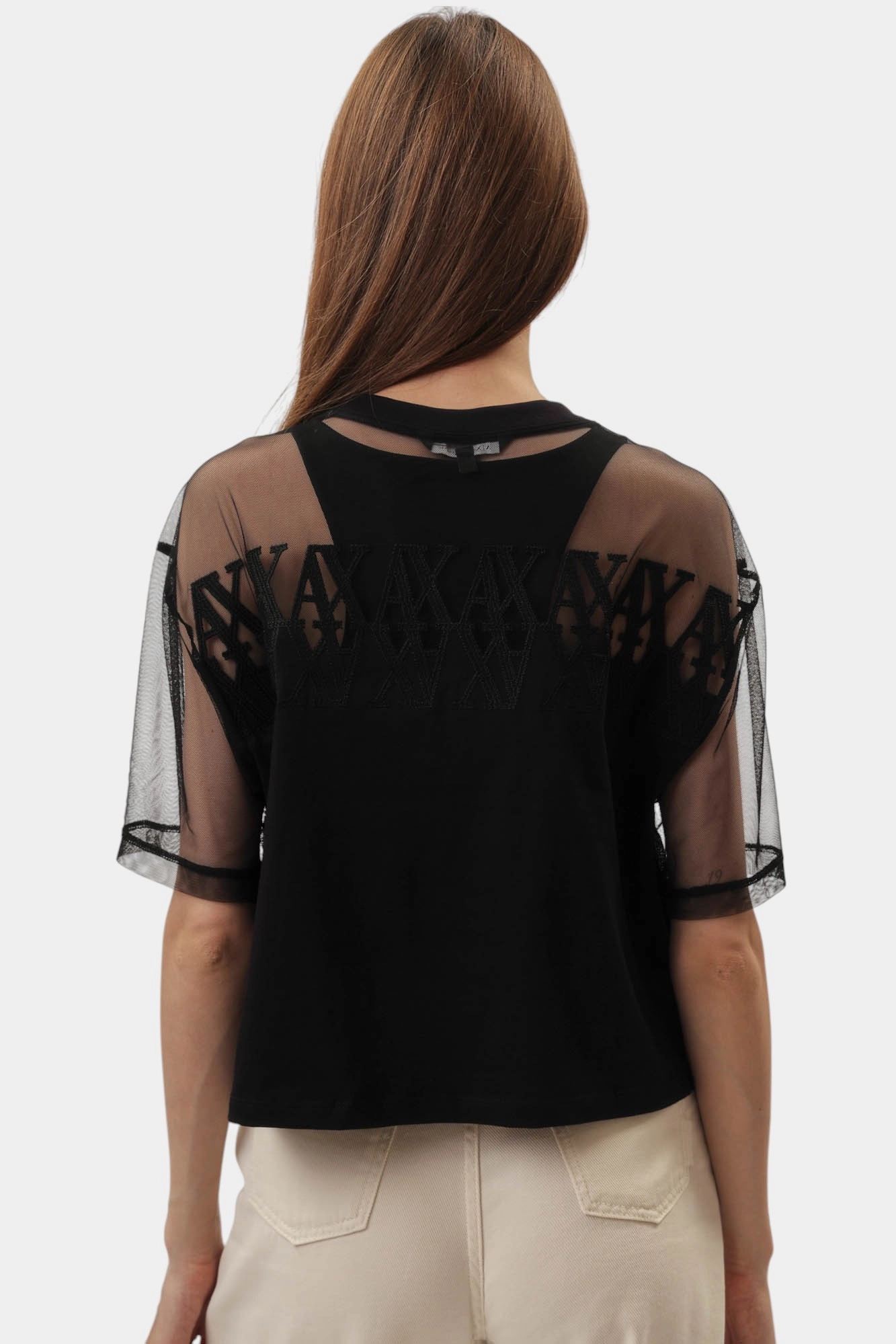 XW000516_AF10359 кроп-топ armani exchange 