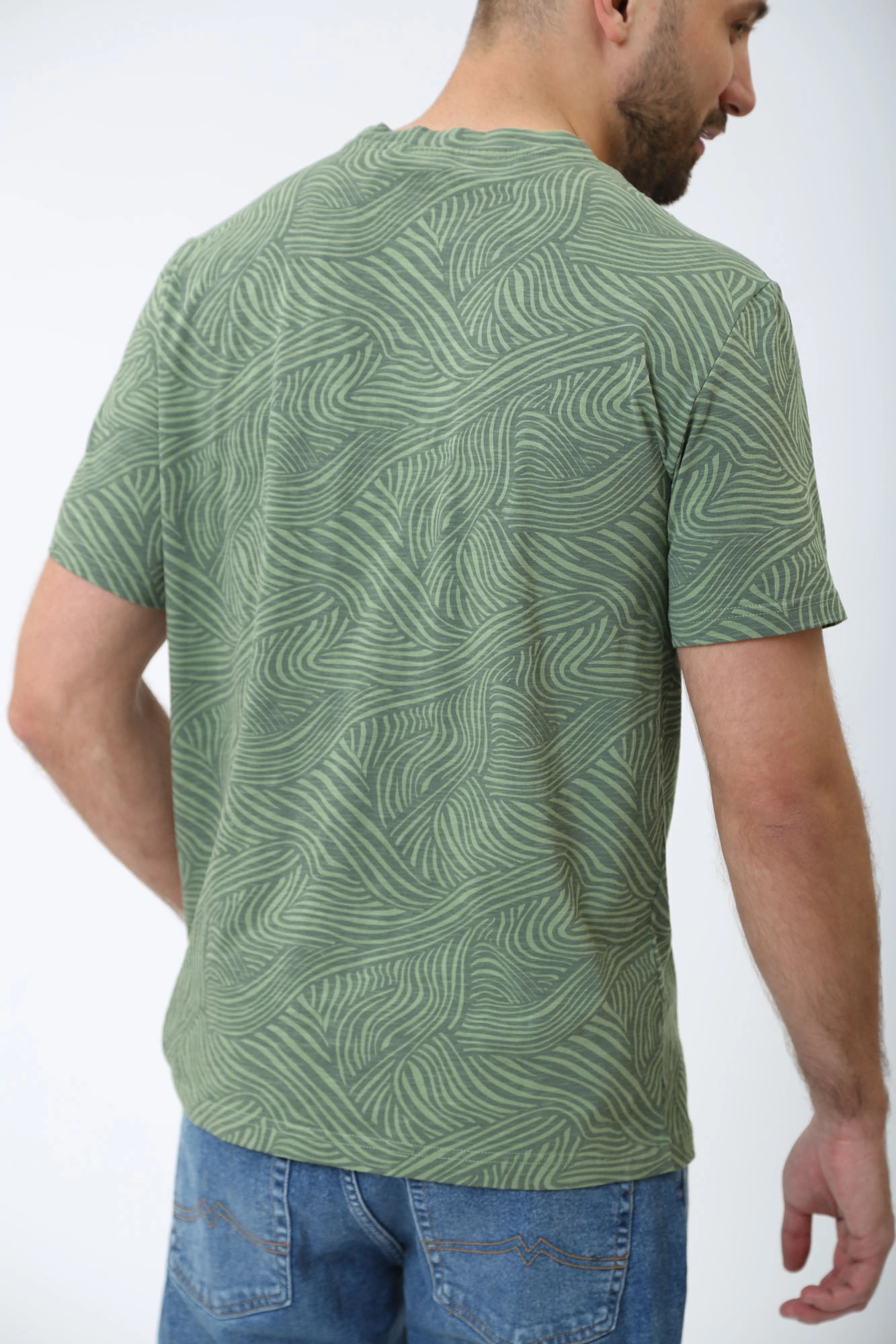 1014945 Футболка Mustang Зеленый