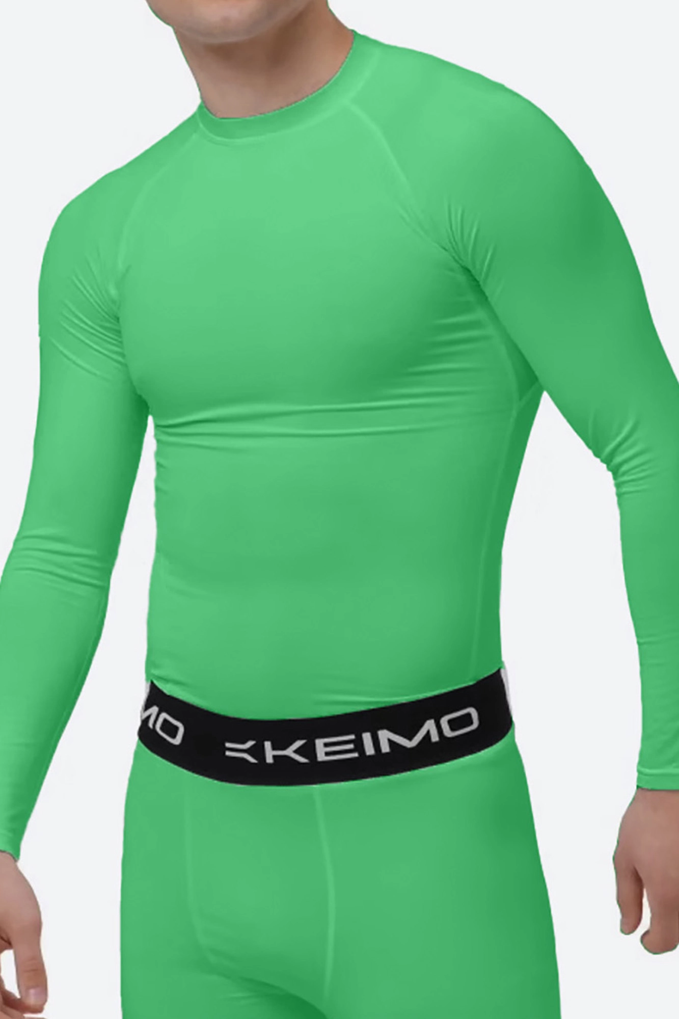  Лонгслив компрессионный Keimo Зеленый