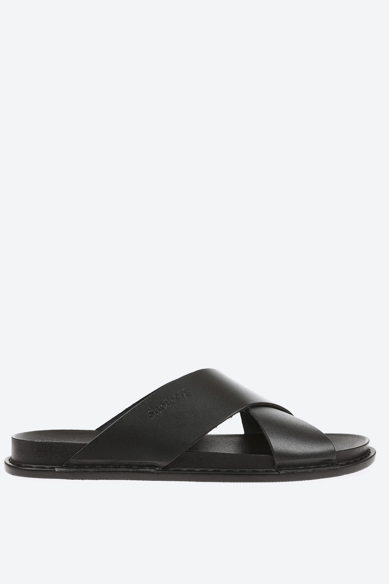 734-78-01-01 Сабо мужские Черный Нат.кожа Шлепки Shoiberg Черный