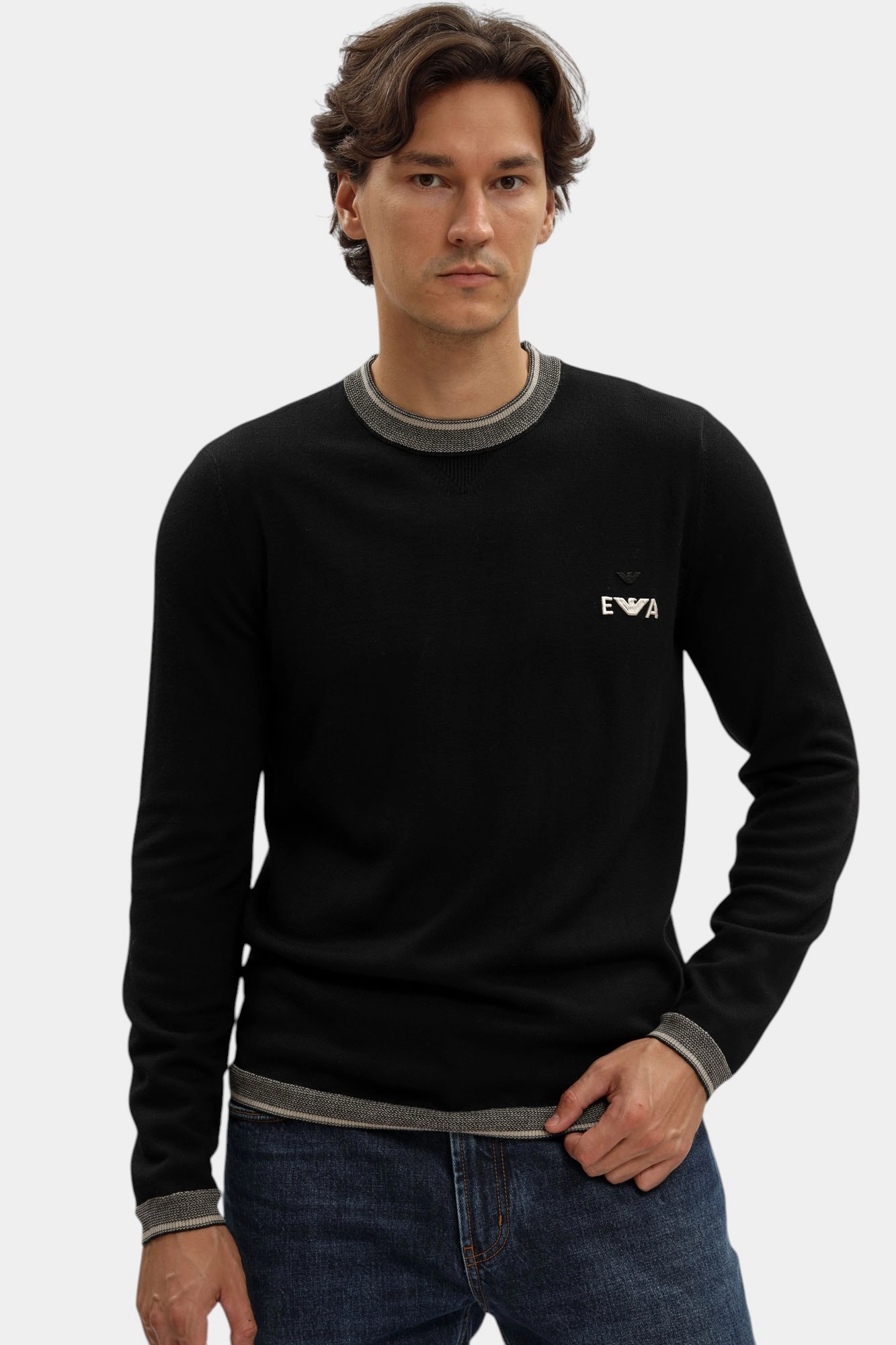 EM003387_ AF14697 Джемпер Emporio Armani Черный