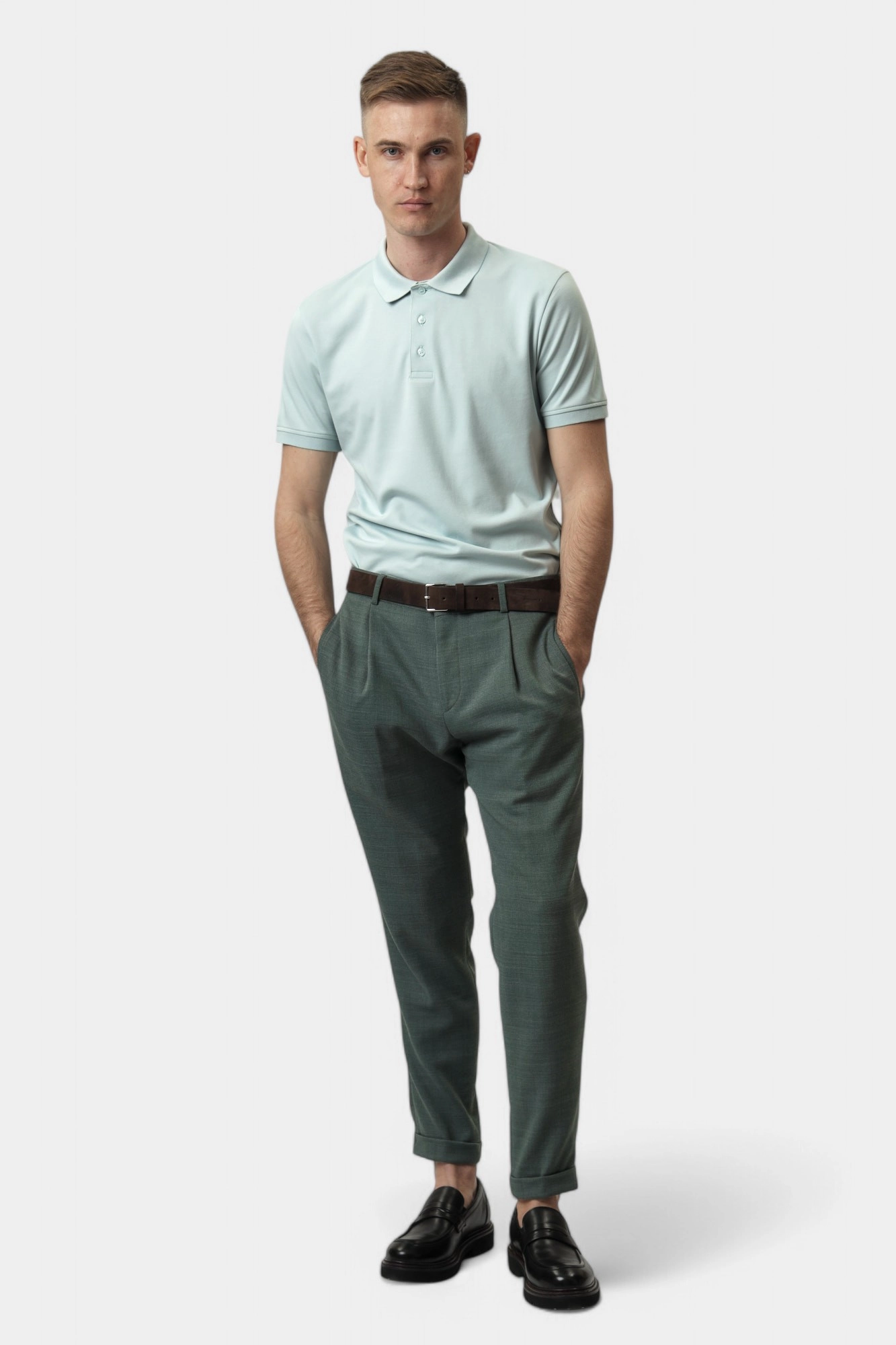 30047784_10017547 Поло Strellson Синий