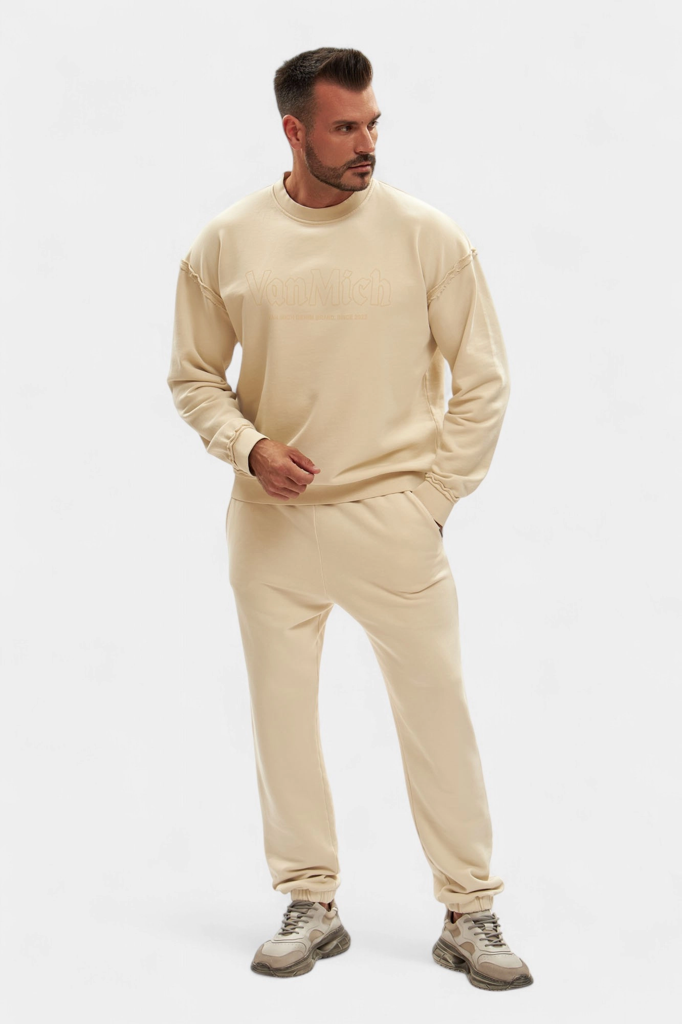 VM-ERK-20-586 Брюки спортивные Van Mich Бежевый