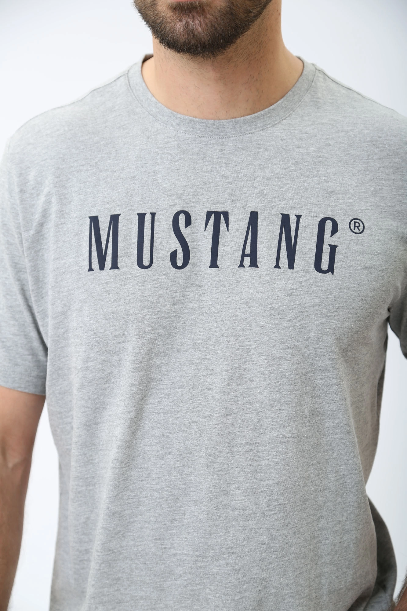 1014695 Футболка Mustang Серый