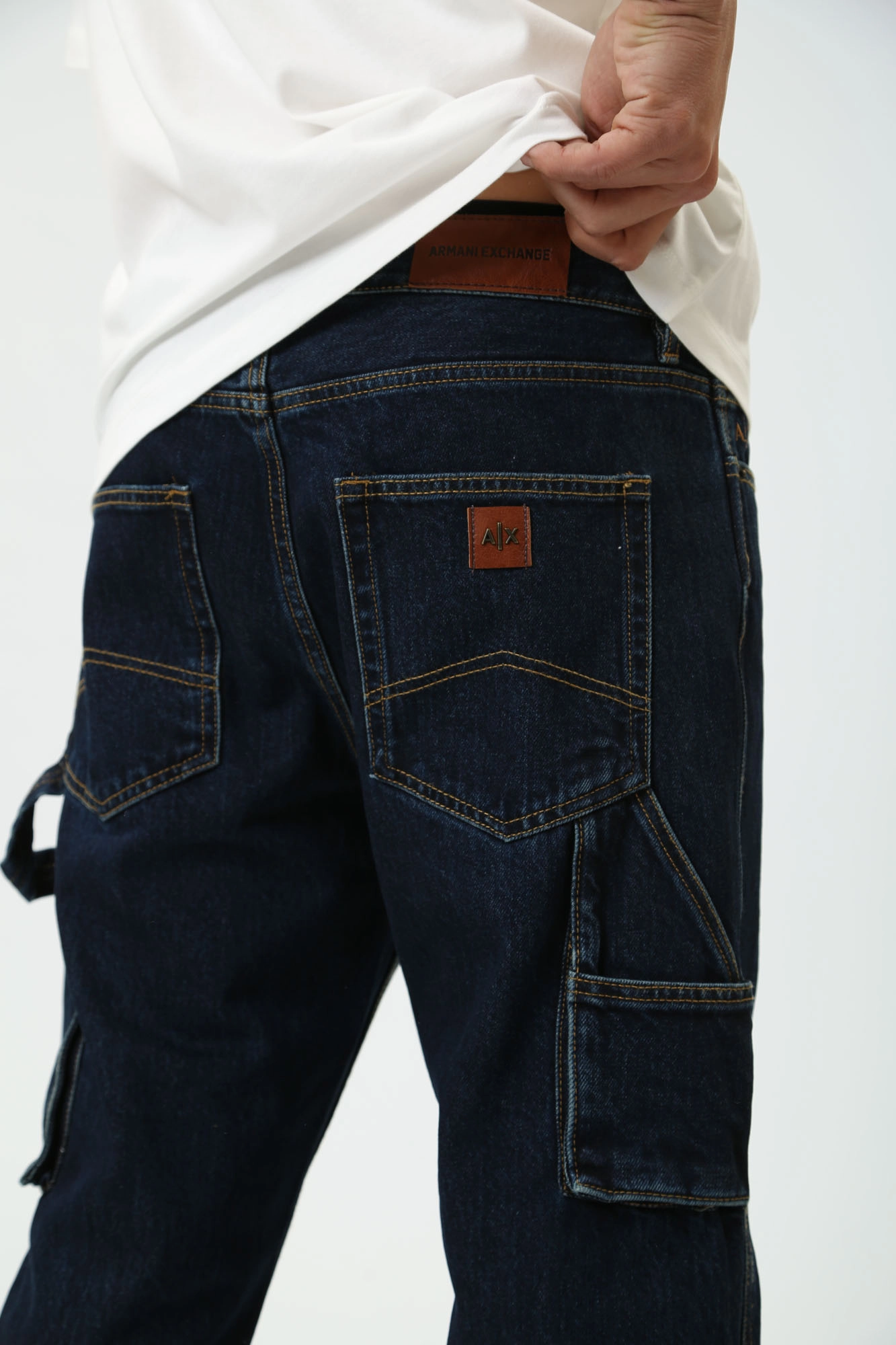 6DZJ87_Z1ZSZ Брюки джинсовые Armani Exchange Синий