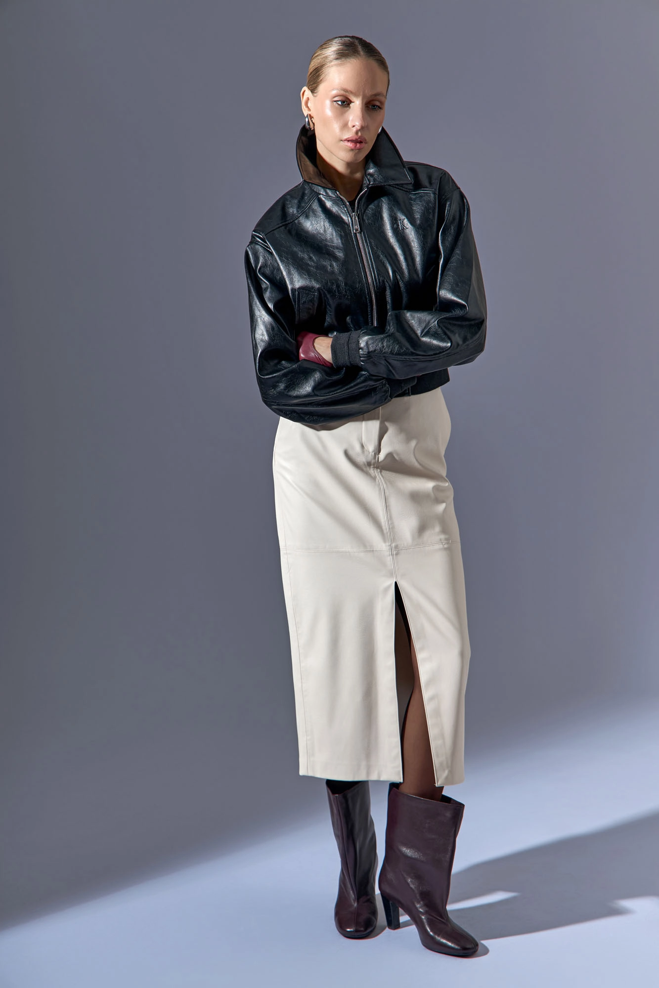 RP-LT092-866 Ботильоны закрытые Red Pin Бордовый