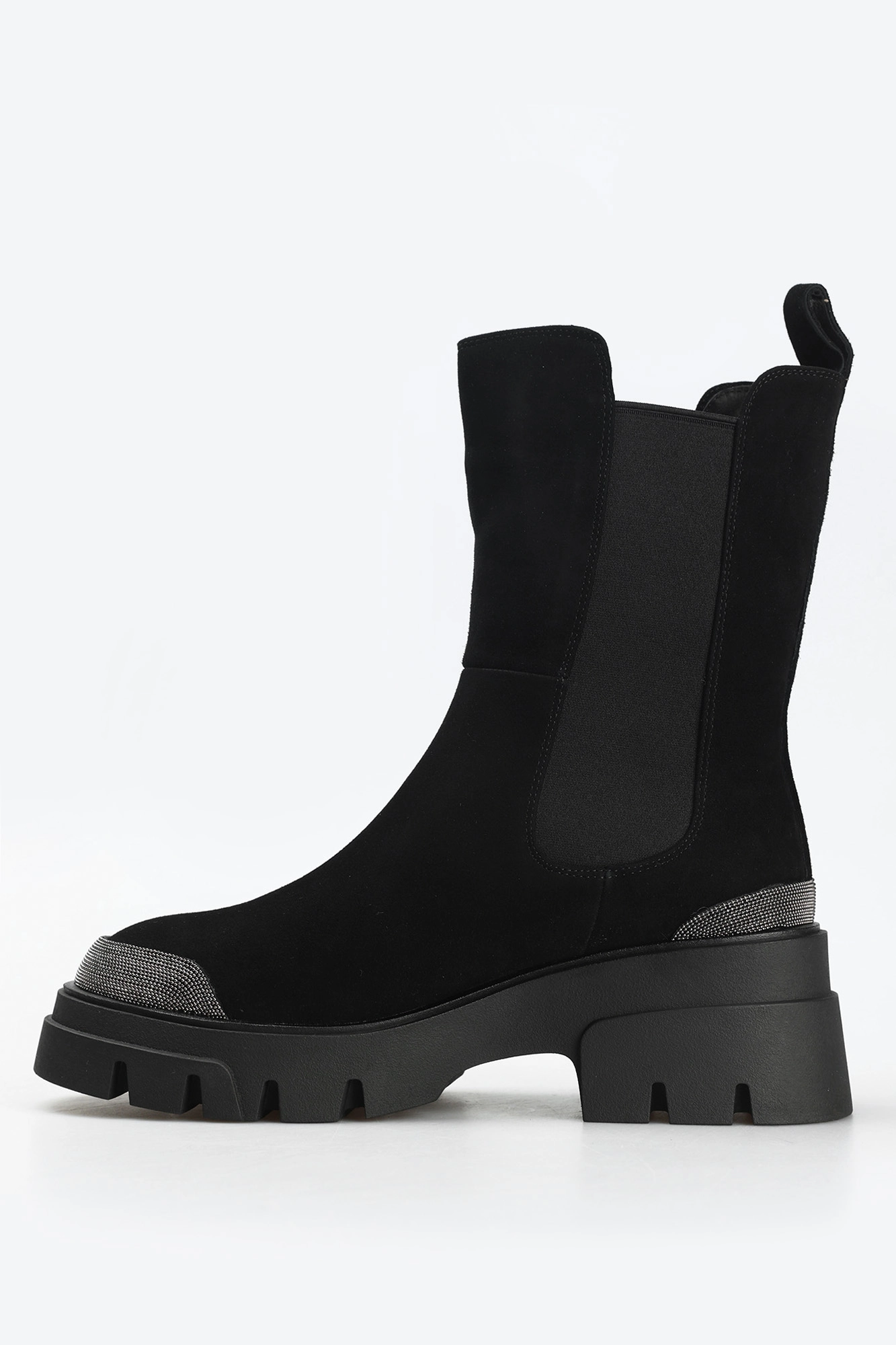 MC14791-WN/8 нат. шерсть Полусапожки жен велюр чер Ботинки челси Marc Cony Черный