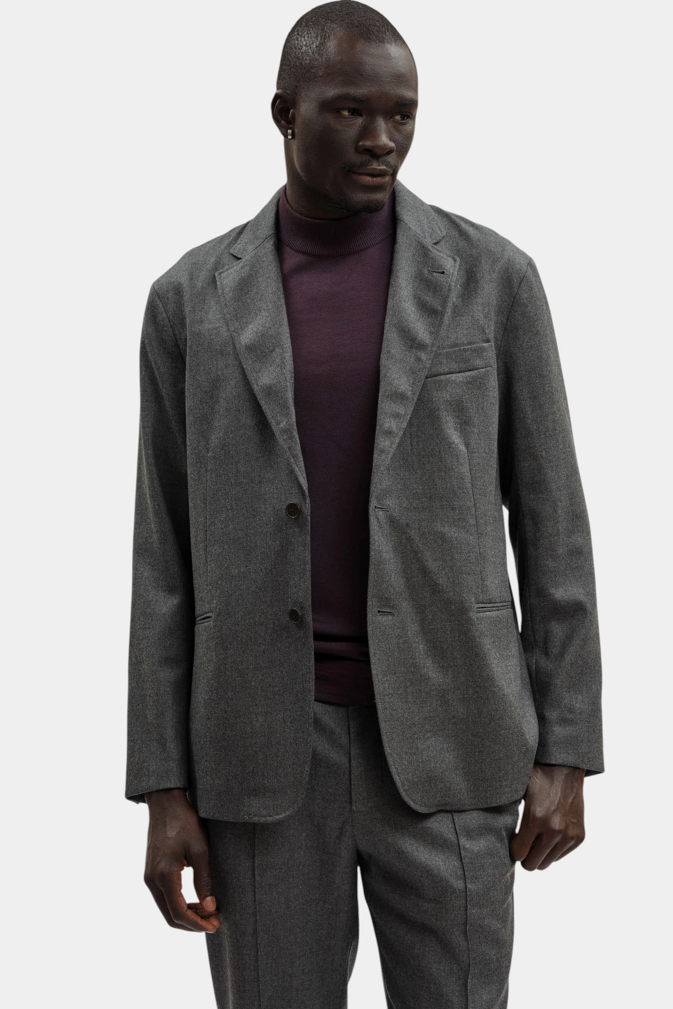 EM001012_ AF18507 Пиджак Emporio Armani Серый