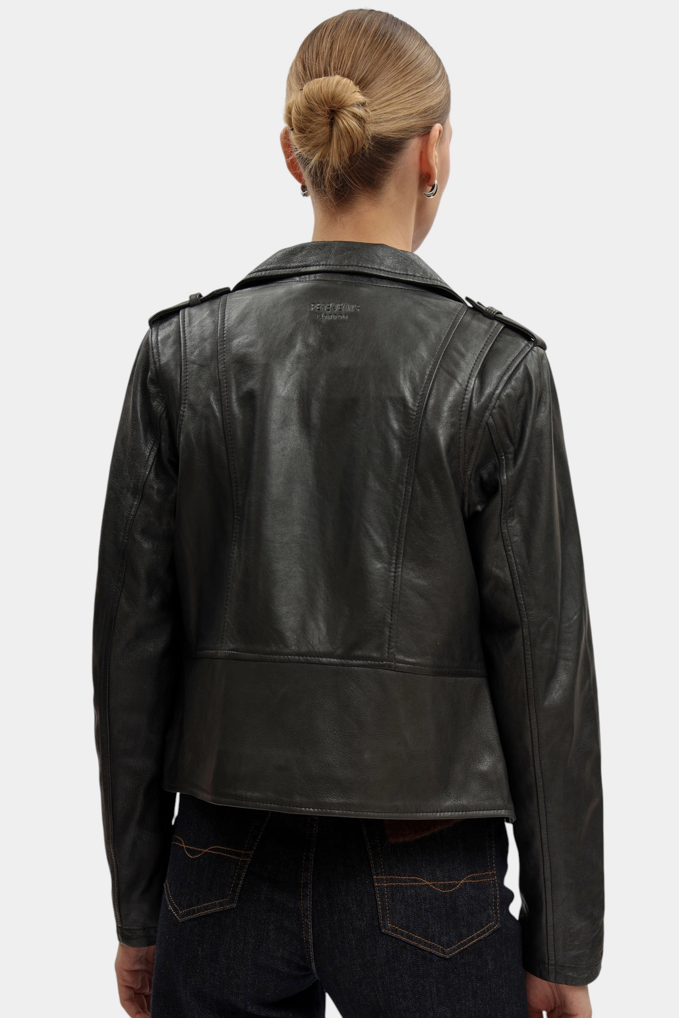 PL4024363 куртка кожаная pepe jeans 