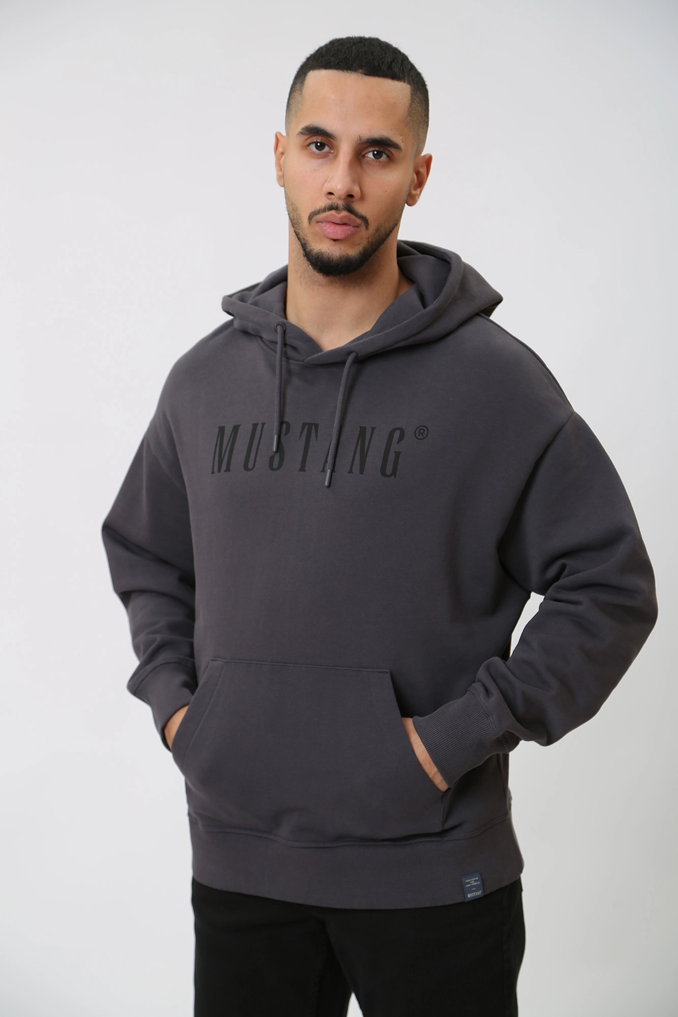 1014513 Худи Mustang Серый