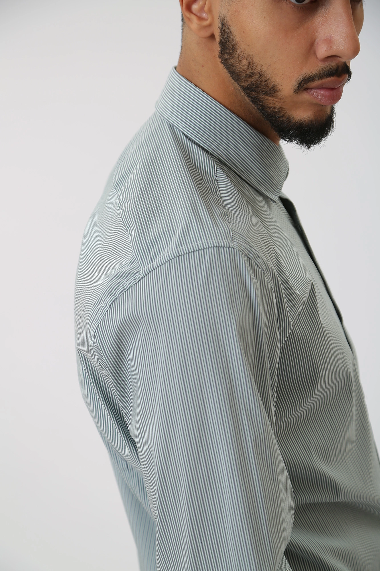 30038636_10016543 Сорочка д/р Strellson Зеленый