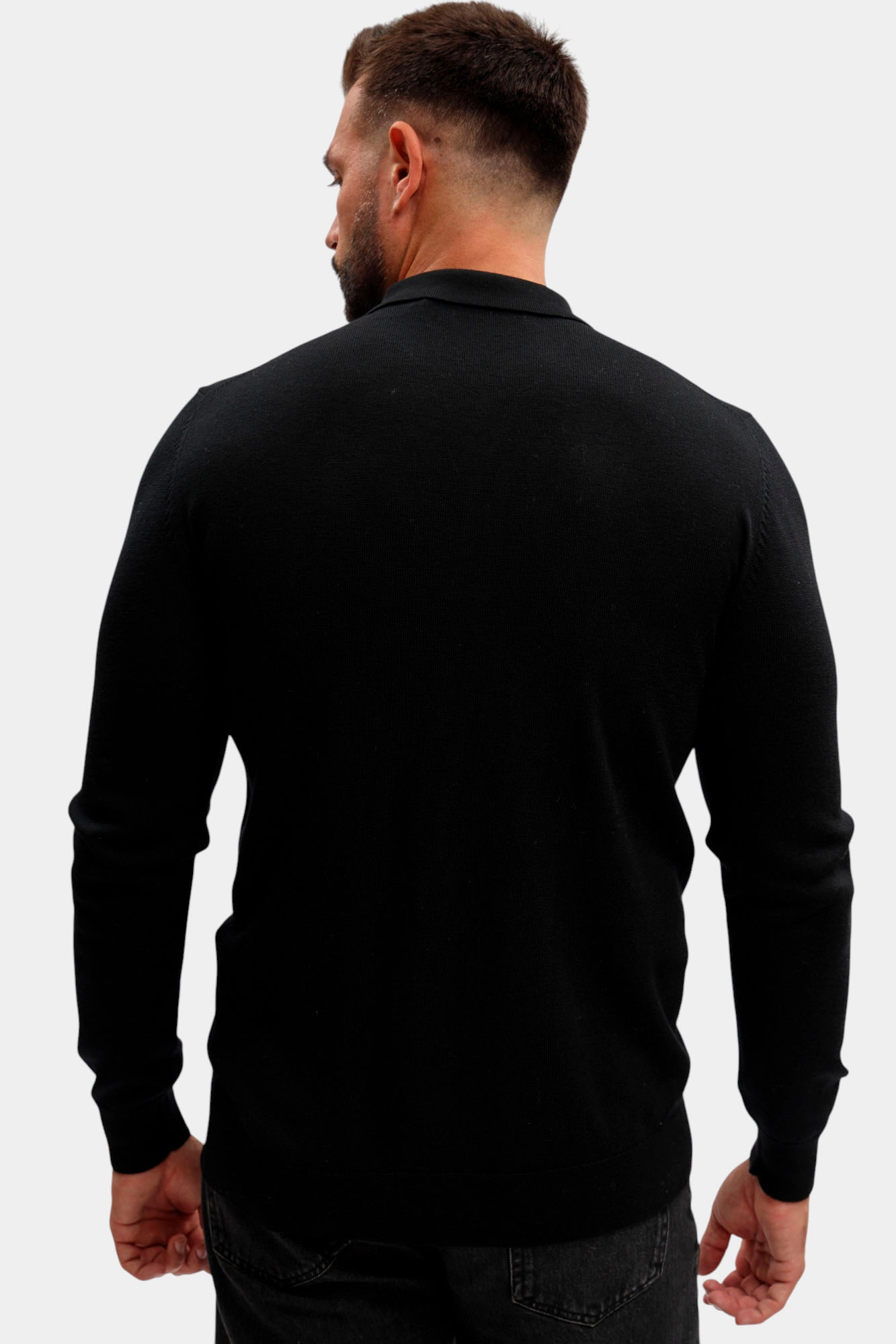 554399_655007 Поло с длинным рукавом Karl Lagerfeld Черный