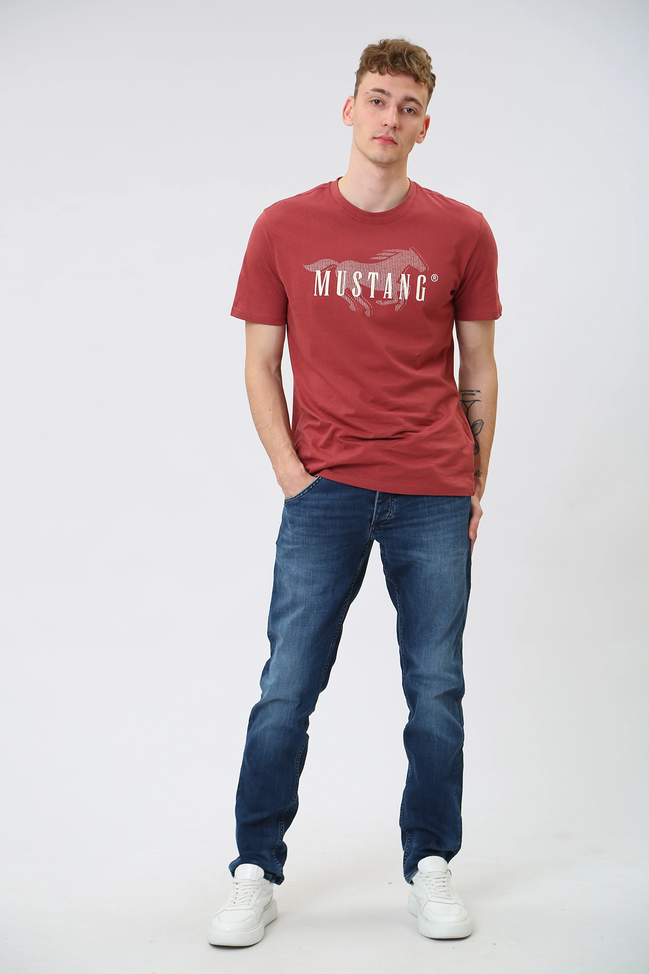 1012669-5000 Джинсы Michigan Tapered Mustang Синий