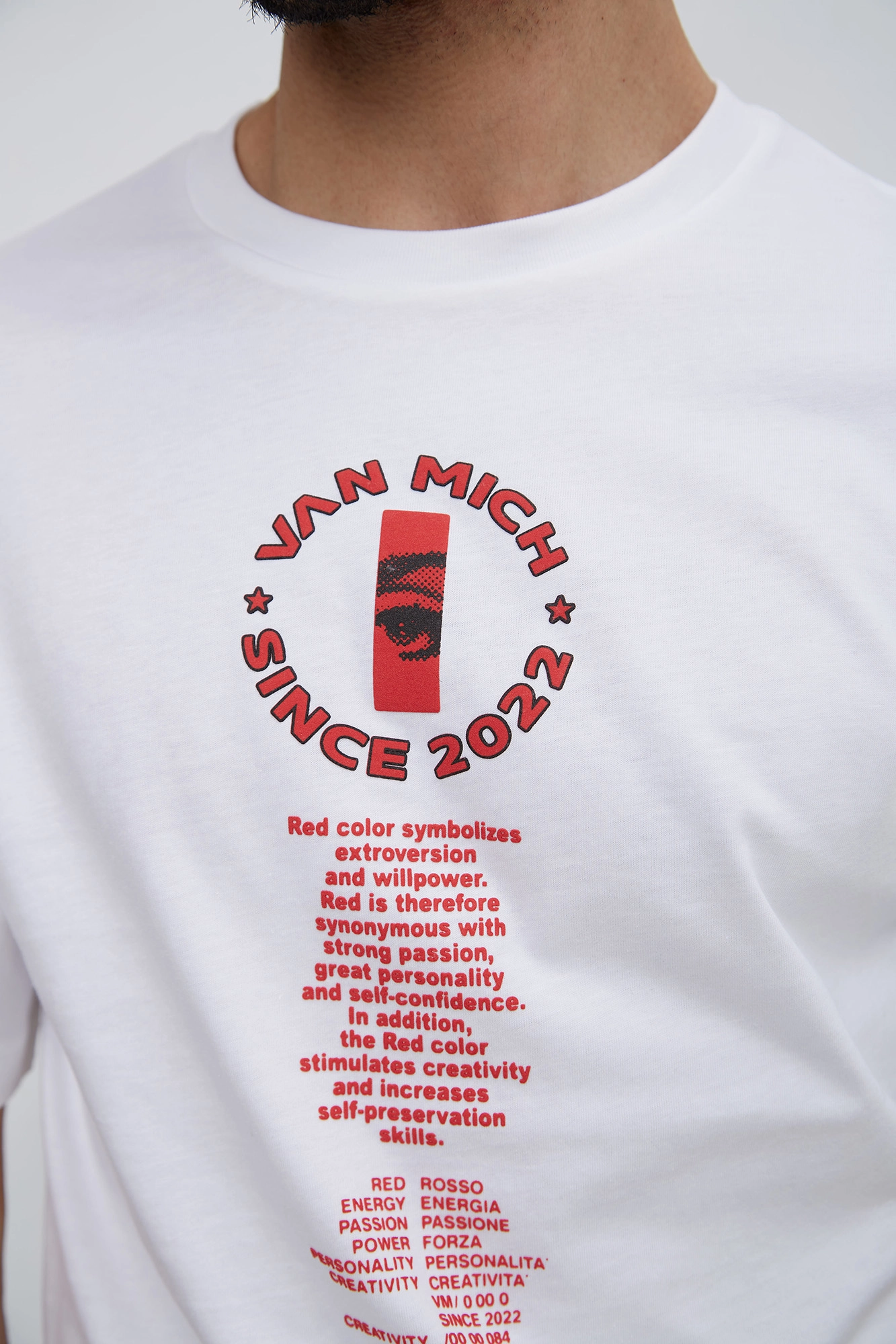 Van white red on sale