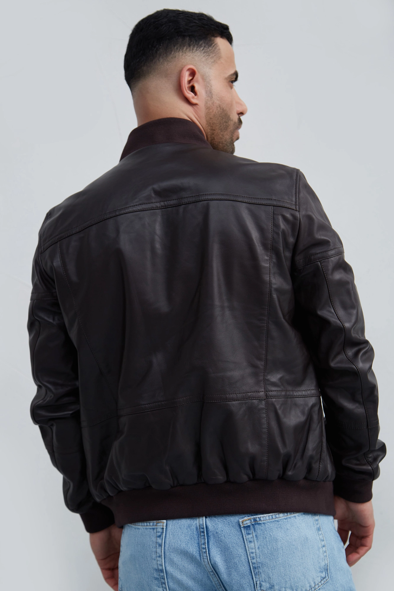 VM-231-003 Куртка кожаная Van Mich Коричневый