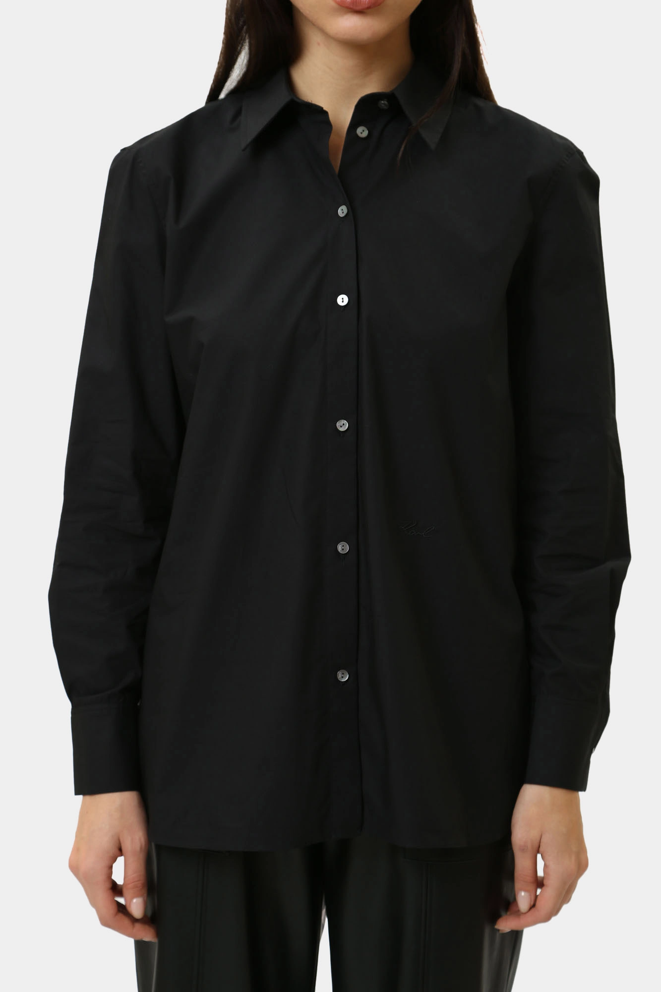 245W1603 рубашка с длинным рукавом karl lagerfeld