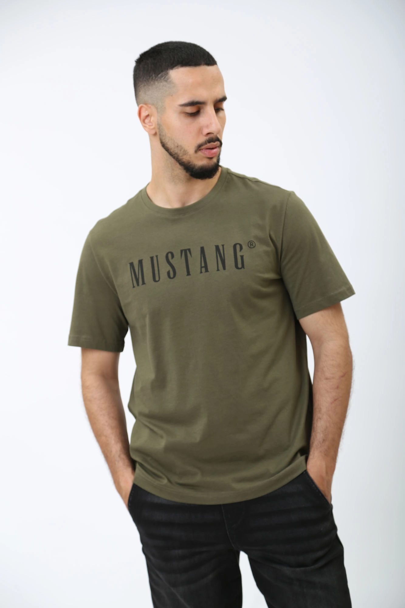 1014695 Футболка Mustang Хаки