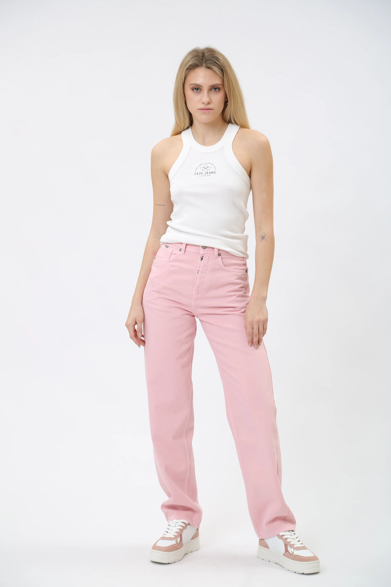 PL211748 джинсы barrel jeans uhw clr  pepe jeans 