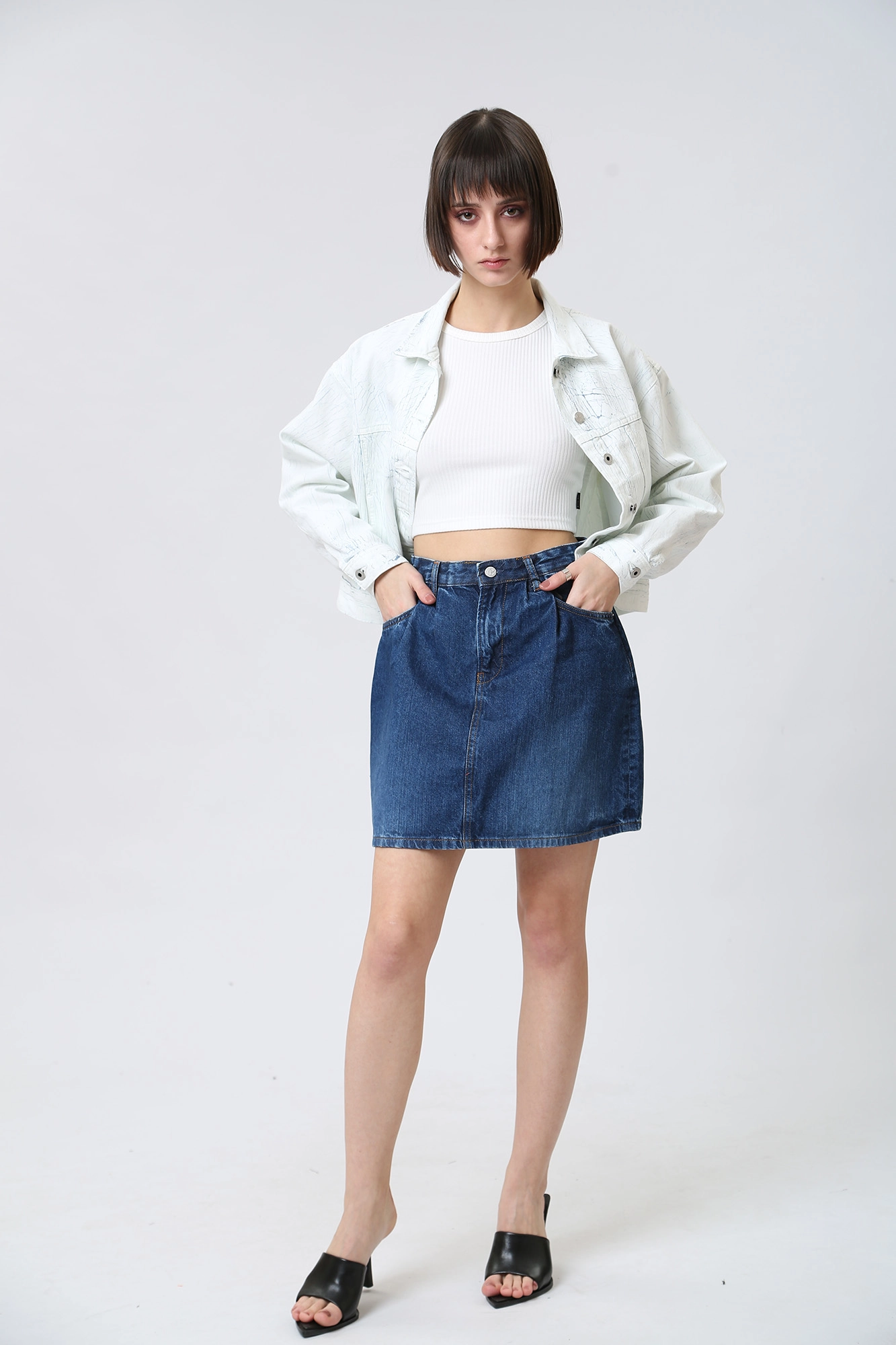 PL901050 юбка джинсовая pepe jeans 
